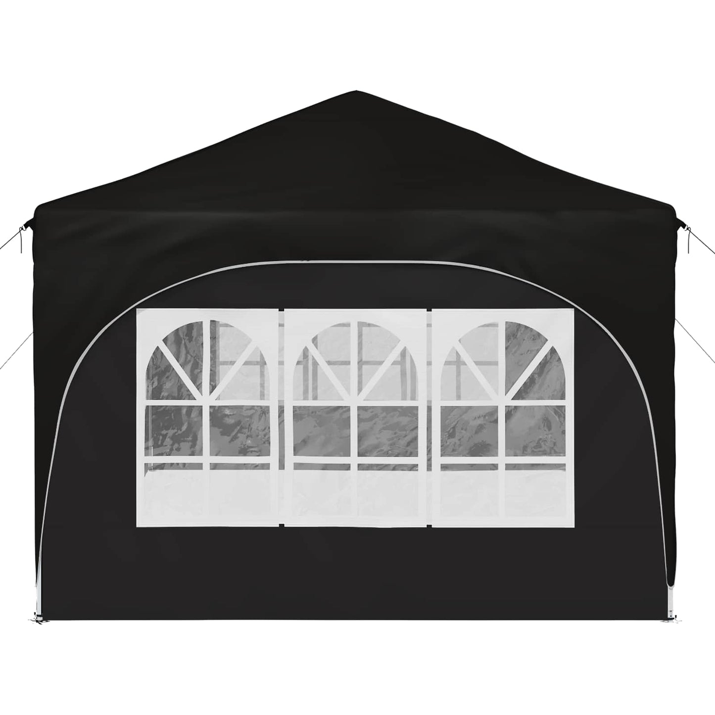 Pop-up Partyzelt Schwarz 575 x 288 x 245 cm Oxford-Stoff
