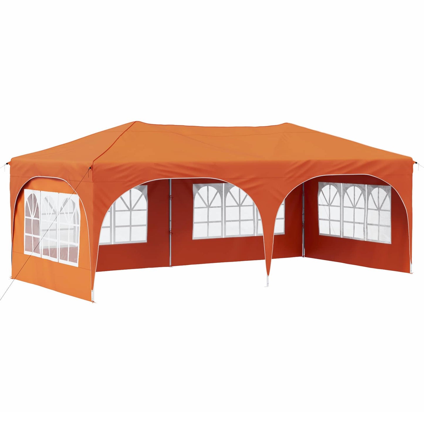 Pop-up Partyzelt Orange 575 x 288 x 245 cm Oxford-Stoff