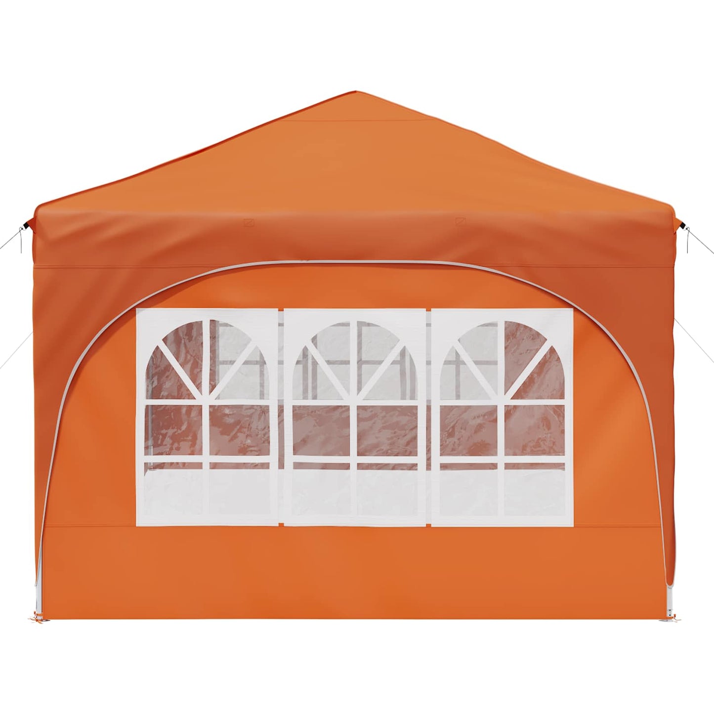 Pop-up Partyzelt Orange 575 x 288 x 245 cm Oxford-Stoff