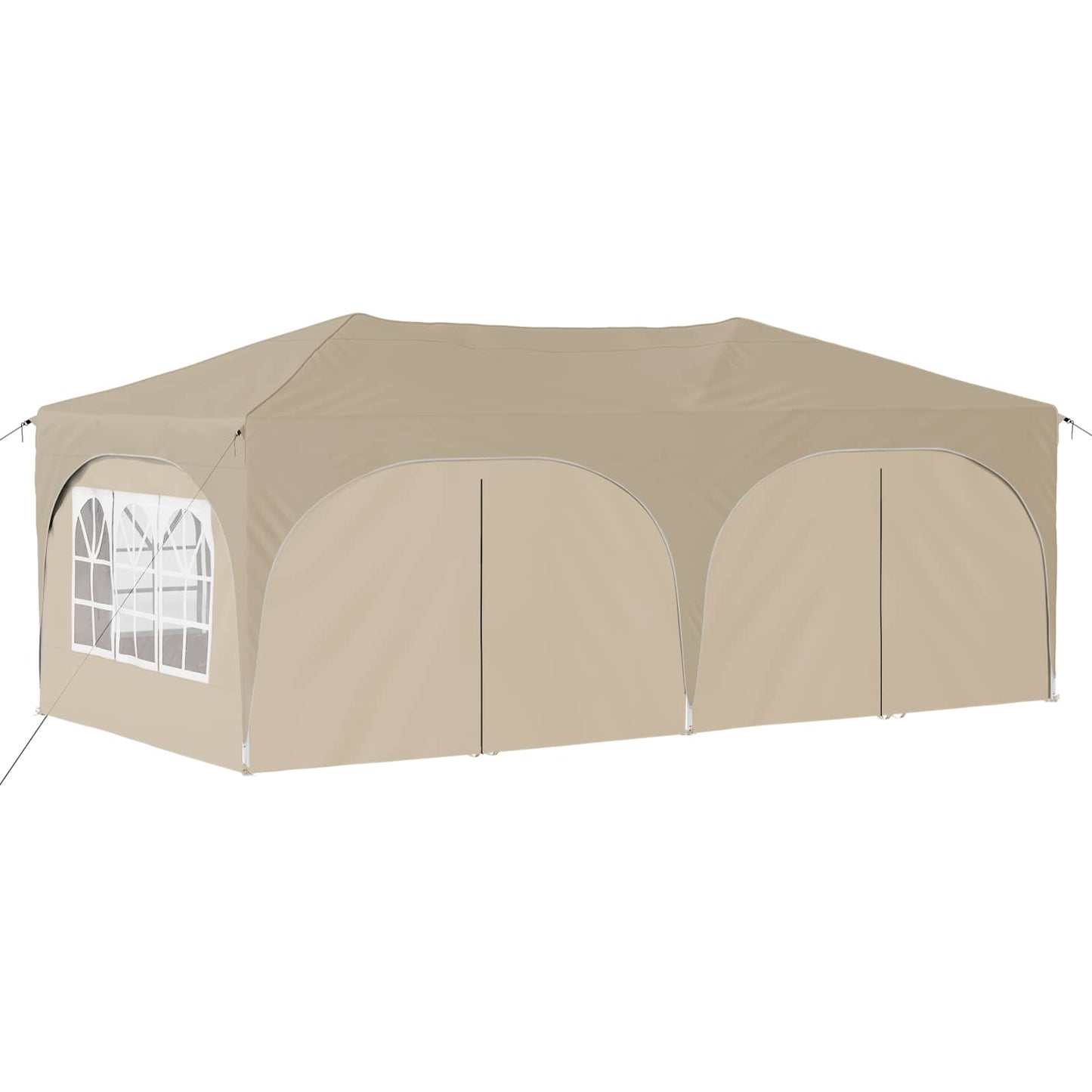 Pop-up Partyzelt Creme 575 x 288 x 245 cm Oxford-Stoff