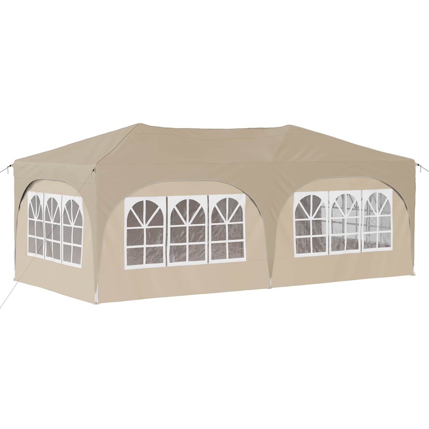 Pop-up Partyzelt Creme 575 x 288 x 245 cm Oxford-Stoff