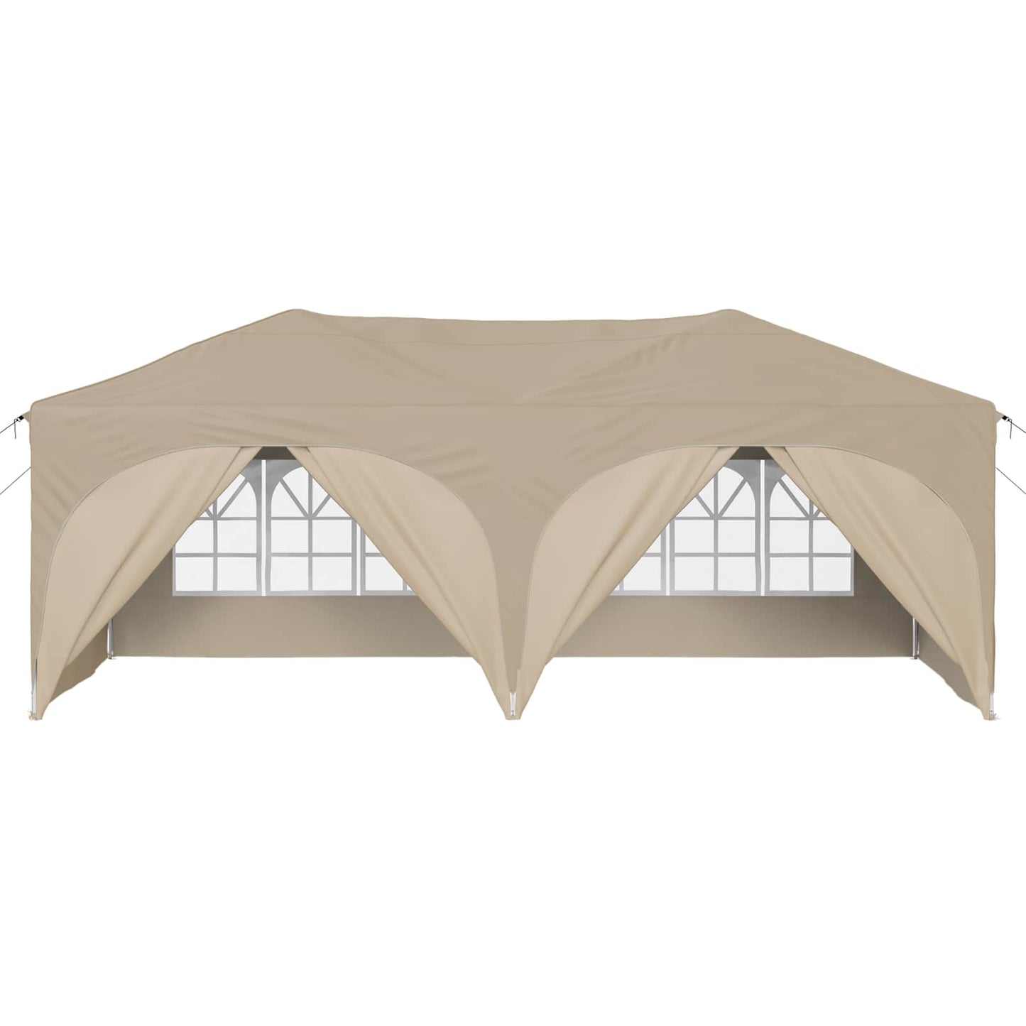 Pop-up Partyzelt Creme 575 x 288 x 245 cm Oxford-Stoff