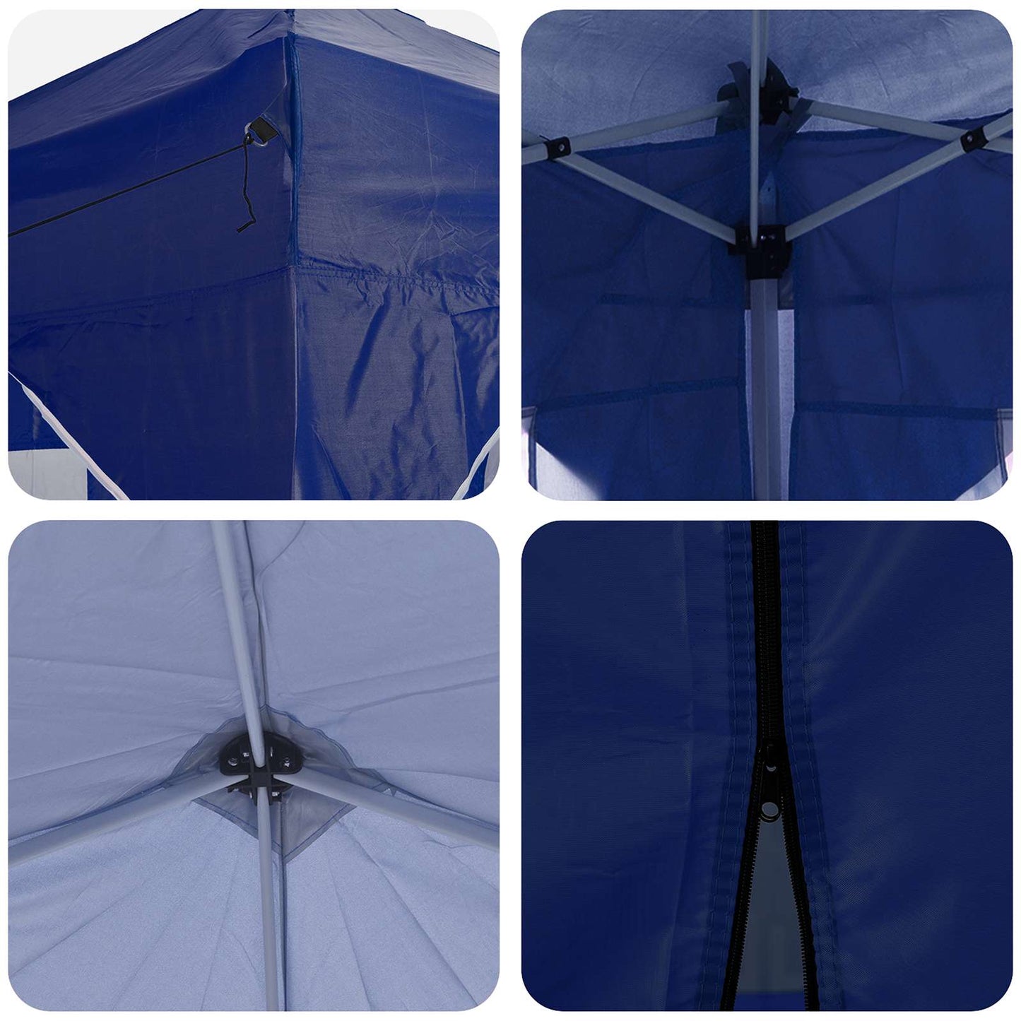 Pop-up Partyzelt Blau 575 x 288 x 245 cm Oxford-Stoff