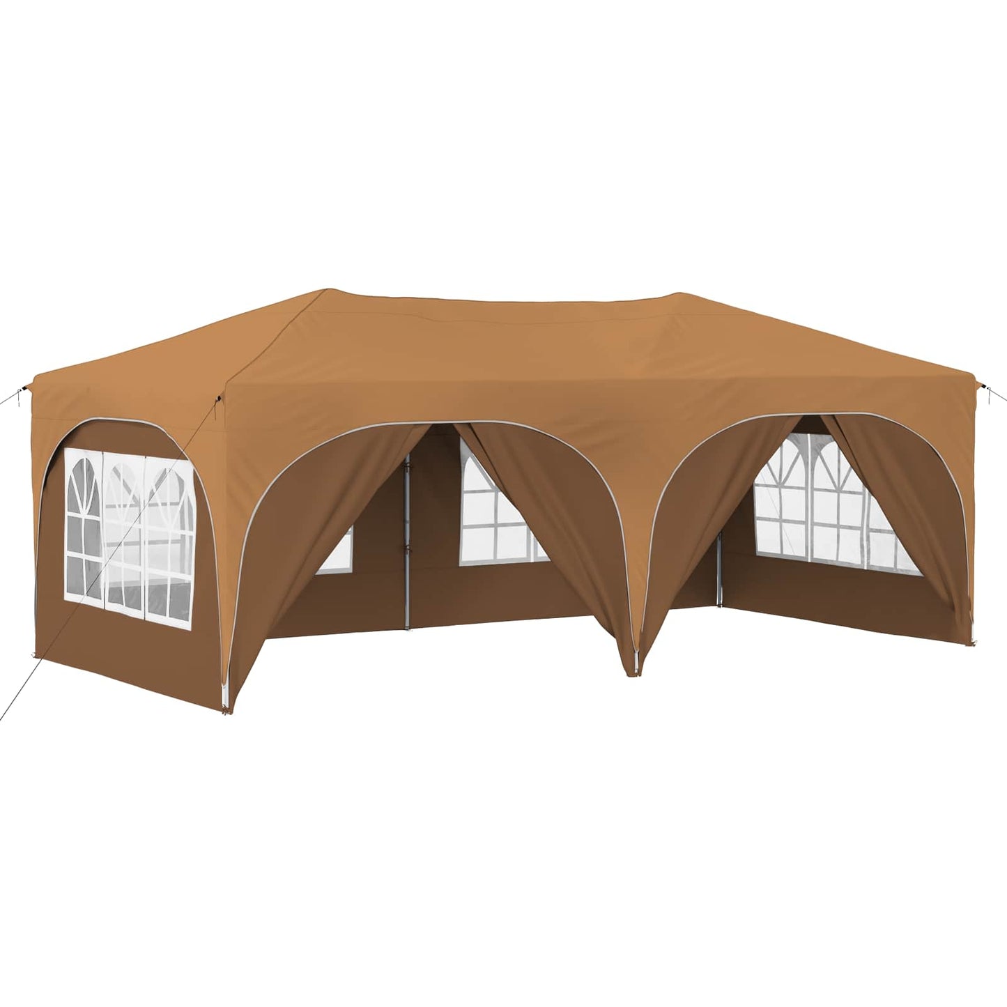 Pop-up Partyzelt Beige 575 x 288 x 245 cm Oxford-Stoff
