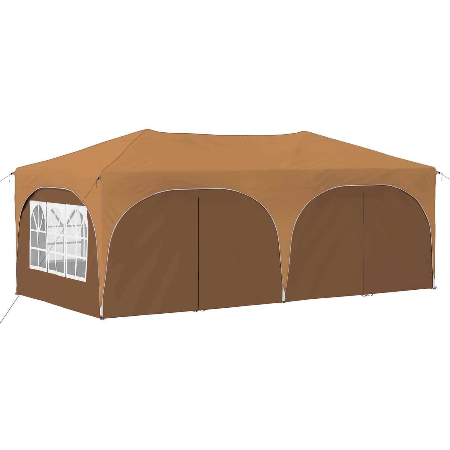 Pop-up Partyzelt Beige 575 x 288 x 245 cm Oxford-Stoff