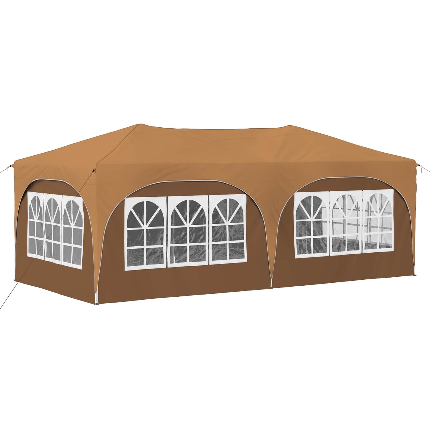 Pop-up Partyzelt Beige 575 x 288 x 245 cm Oxford-Stoff