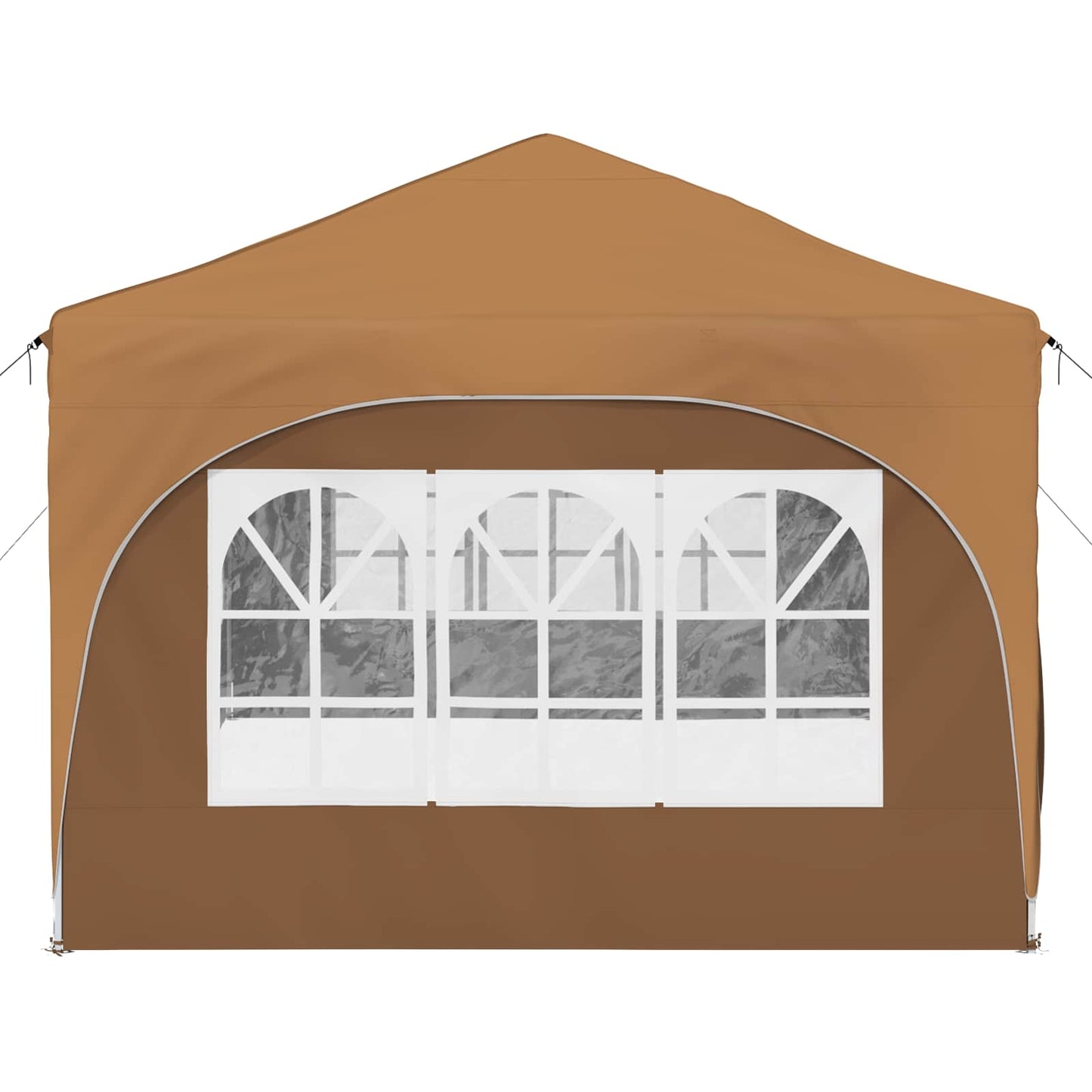 Pop-up Partyzelt Beige 575 x 288 x 245 cm Oxford-Stoff