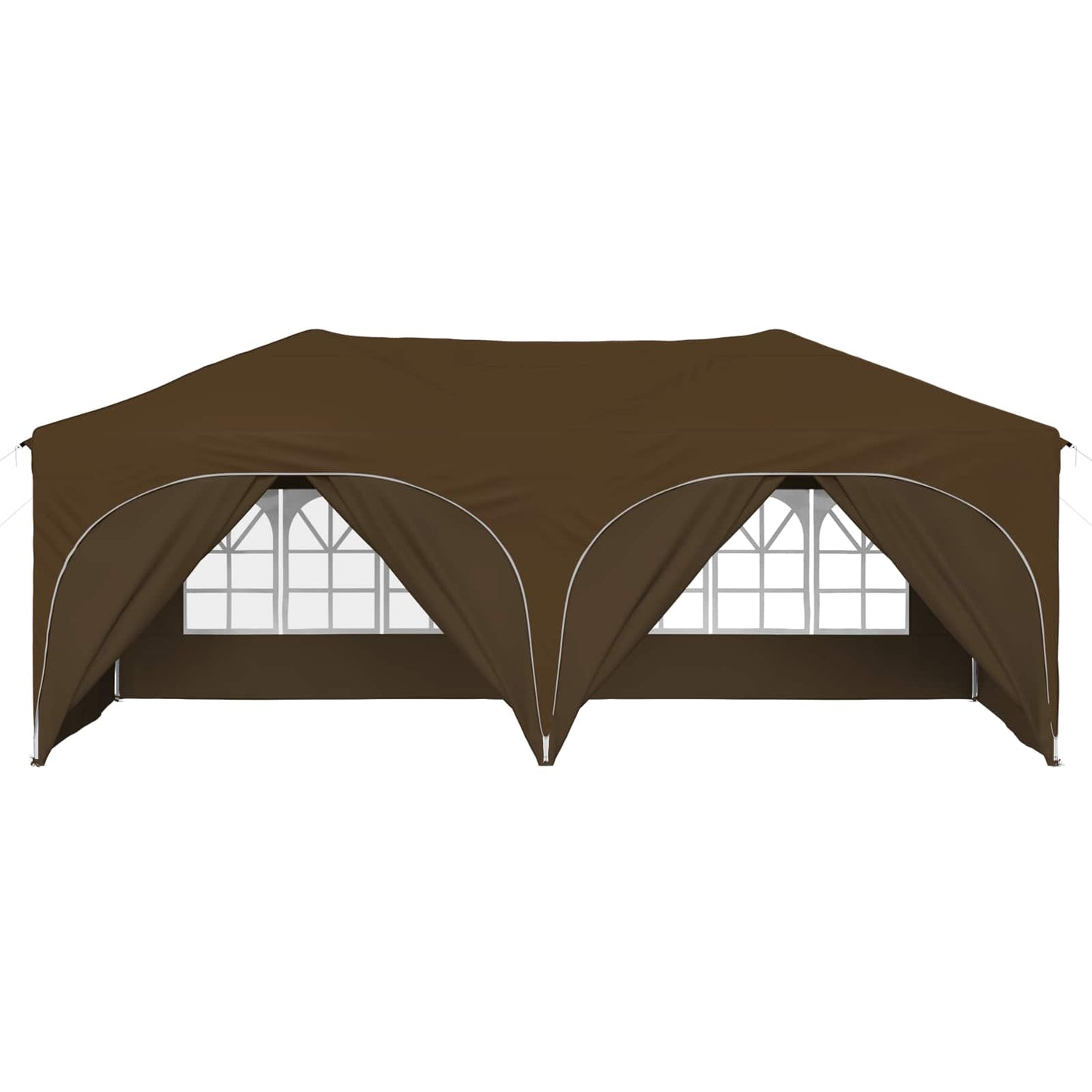 Pop-up Partyzelt Taupe 575 x 288 x 245 cm Oxford-Stoff