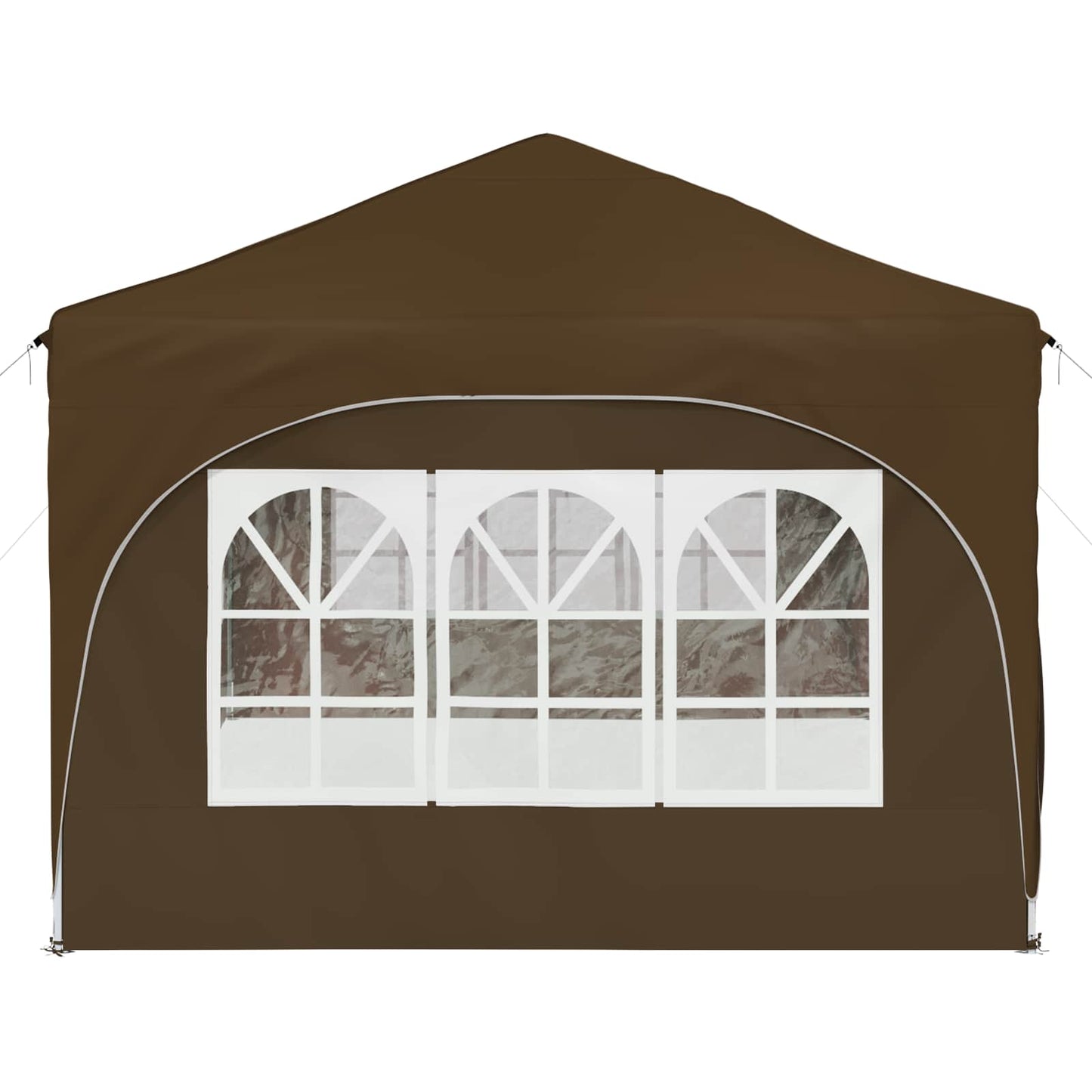 Pop-up Partyzelt Taupe 575 x 288 x 245 cm Oxford-Stoff