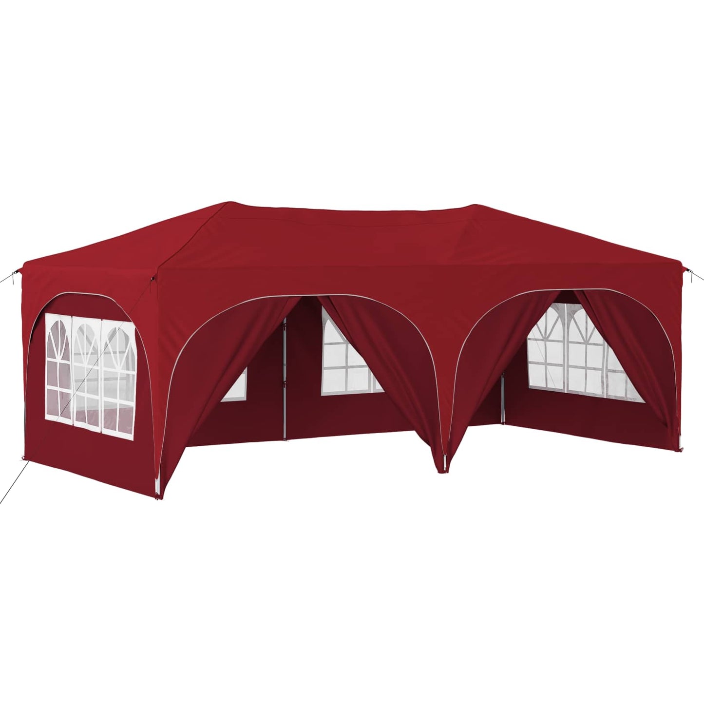 Pop-up Partyzelt Bordeauxrot 575 x 288 x 245 cm Oxford-Stoff