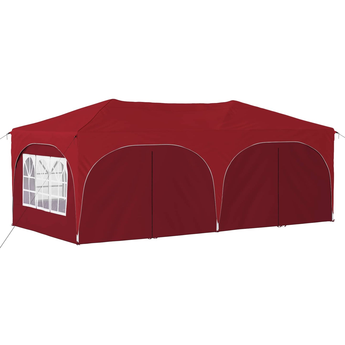 Pop-up Partyzelt Bordeauxrot 575 x 288 x 245 cm Oxford-Stoff