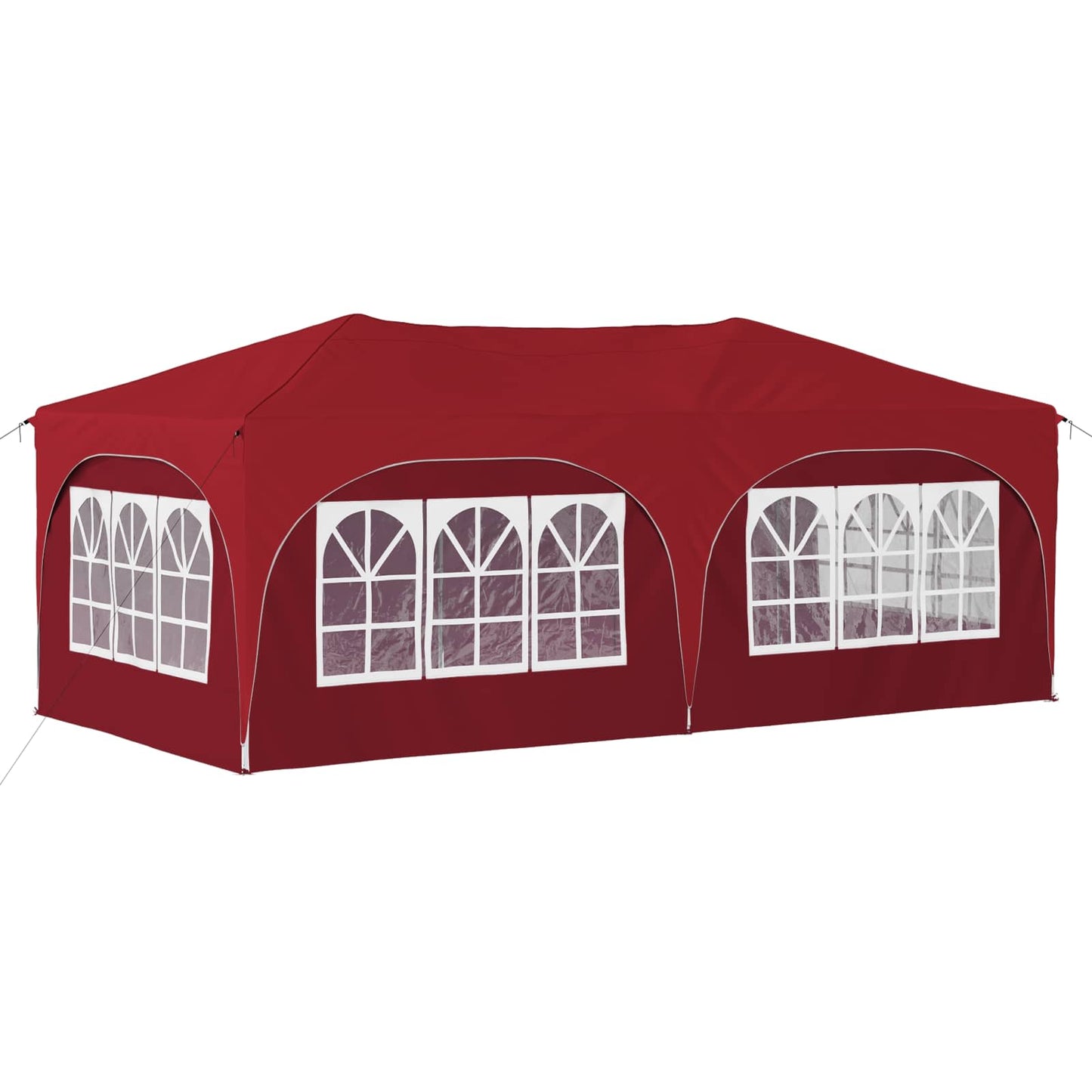Pop-up Partyzelt Bordeauxrot 575 x 288 x 245 cm Oxford-Stoff