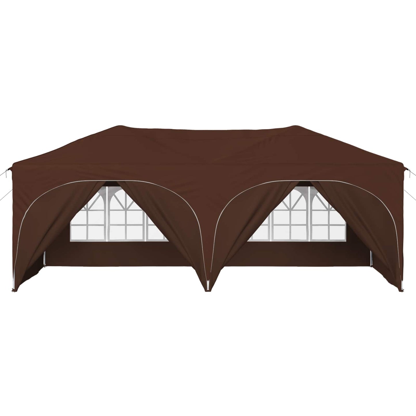 Pop-up Partyzelt Braun 575 x 288 x 245 cm Oxford-Stoff