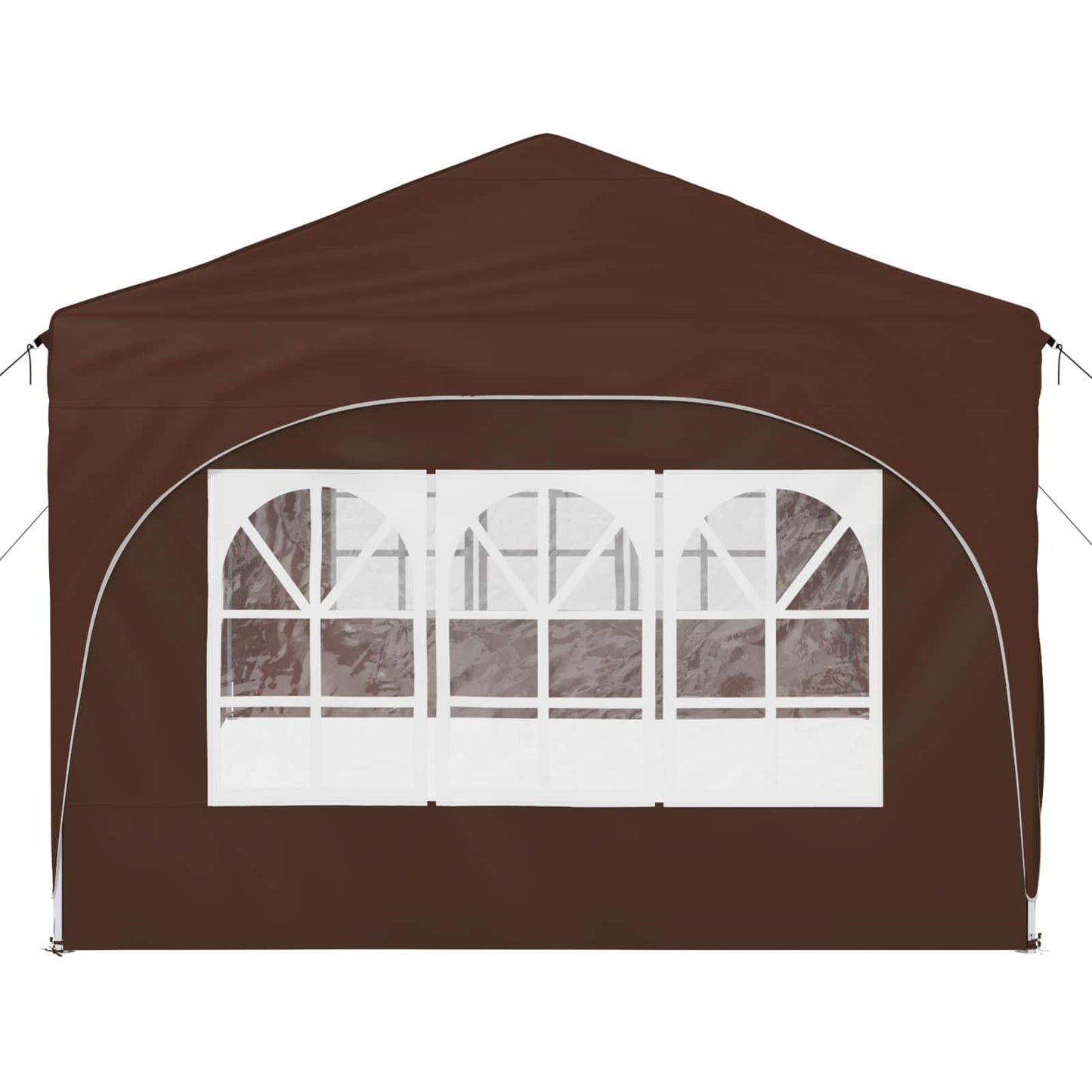 Pop-up Partyzelt Braun 575 x 288 x 245 cm Oxford-Stoff
