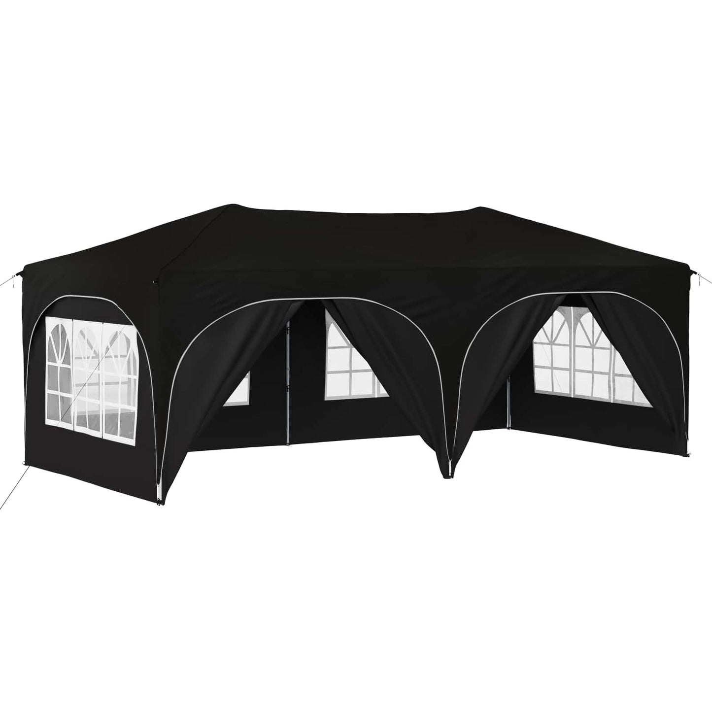 Pop-up Partyzelt Schwarz 575 x 288 x 245 cm Oxford-Stoff
