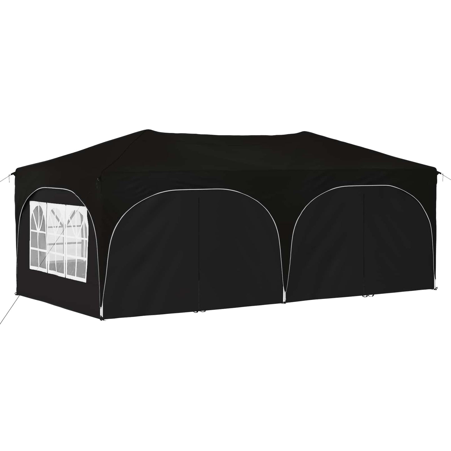 Pop-up Partyzelt Schwarz 575 x 288 x 245 cm Oxford-Stoff