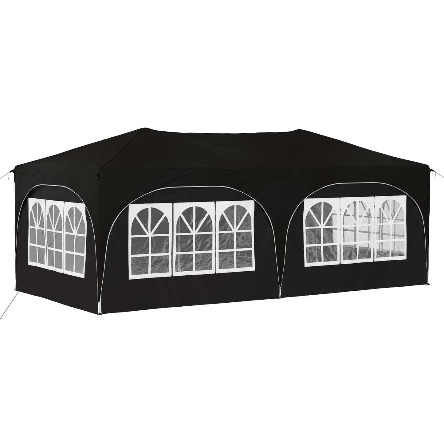 Pop-up Partyzelt Schwarz 575 x 288 x 245 cm Oxford-Stoff