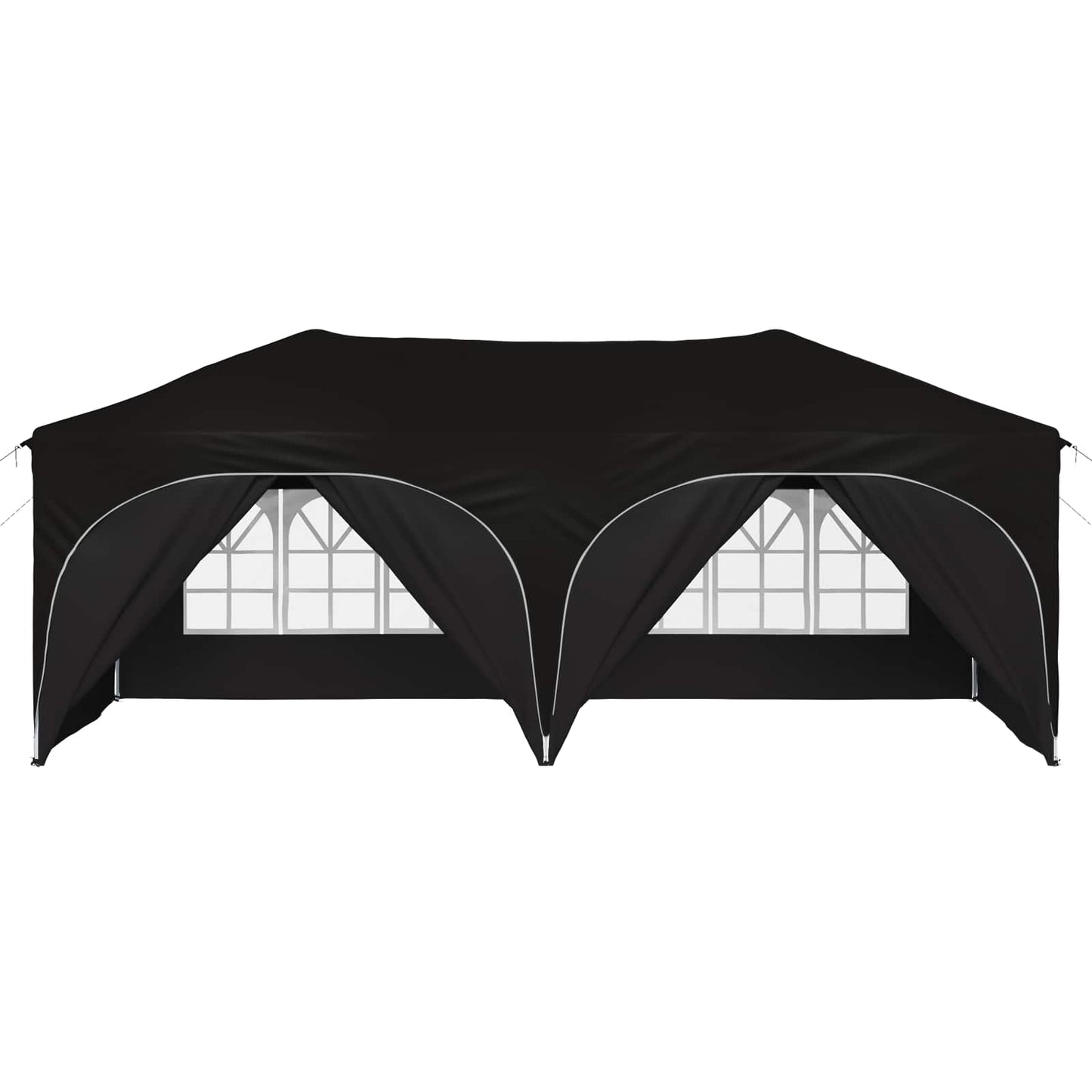 Pop-up Partyzelt Schwarz 575 x 288 x 245 cm Oxford-Stoff