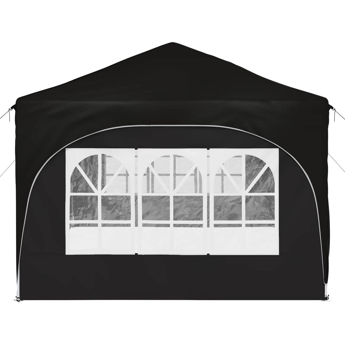 Pop-up Partyzelt Schwarz 575 x 288 x 245 cm Oxford-Stoff