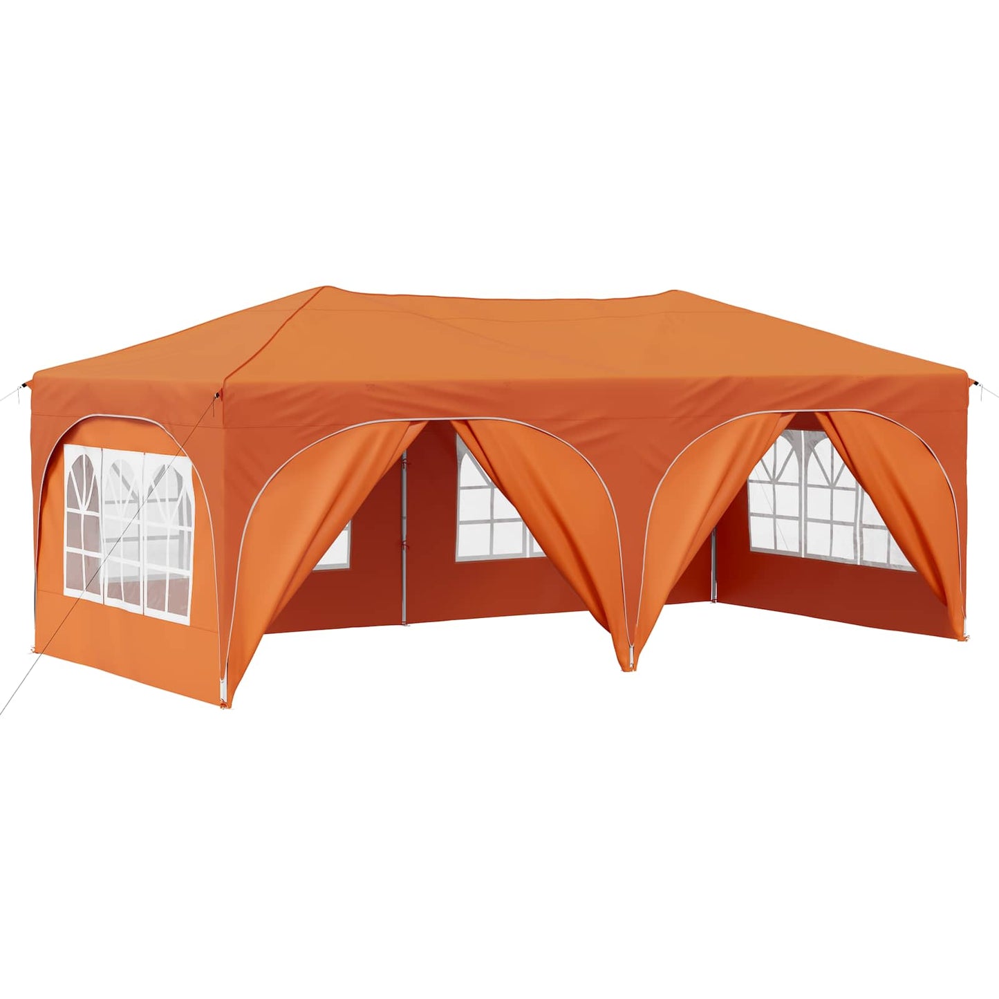 Pop-up Partyzelt Orange 575 x 288 x 245 cm Oxford-Stoff