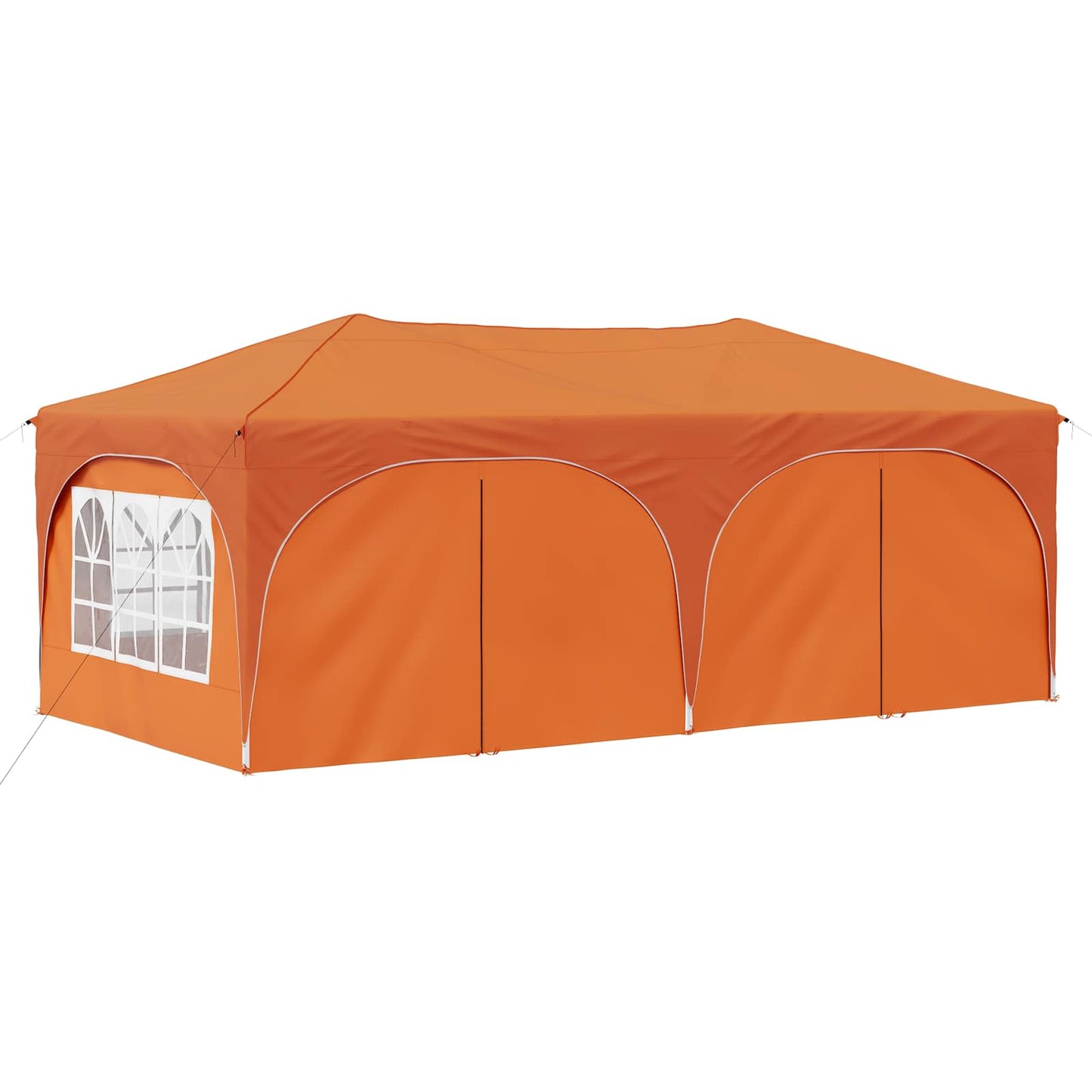 Pop-up Partyzelt Orange 575 x 288 x 245 cm Oxford-Stoff