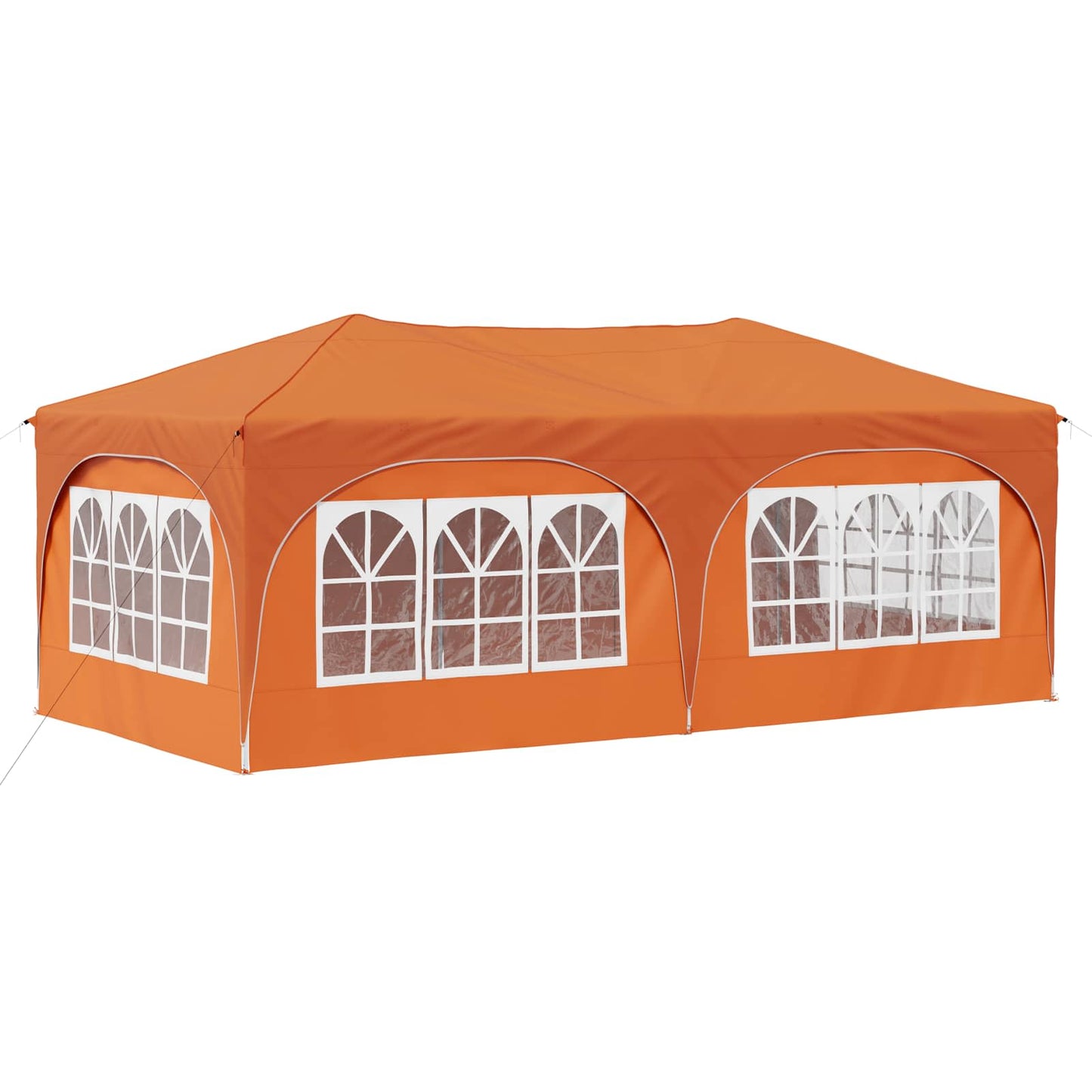 Pop-up Partyzelt Orange 575 x 288 x 245 cm Oxford-Stoff