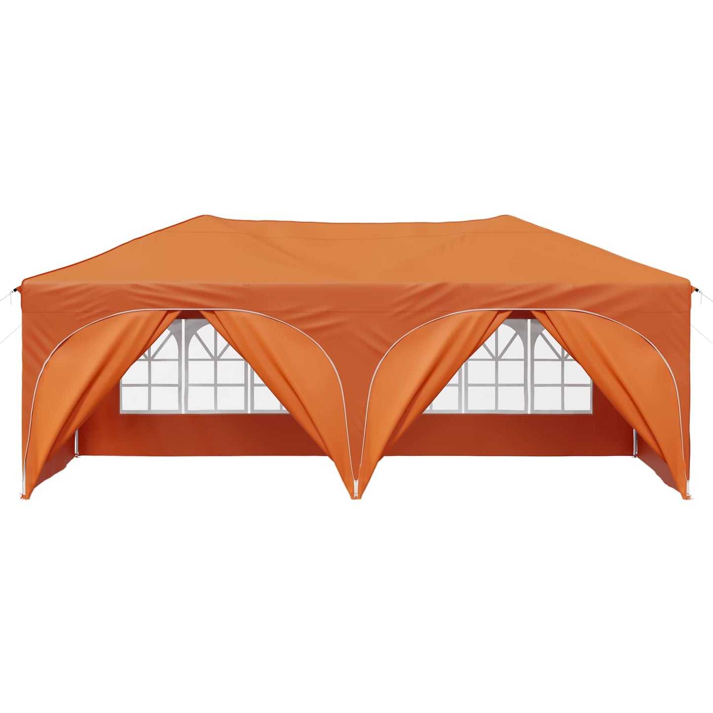 Pop-up Partyzelt Orange 575 x 288 x 245 cm Oxford-Stoff