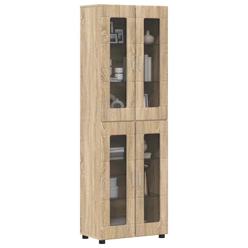 Highboard FLORIN Sonoma-Eiche 60 x 35 x 182 cm Holzwerkstoff