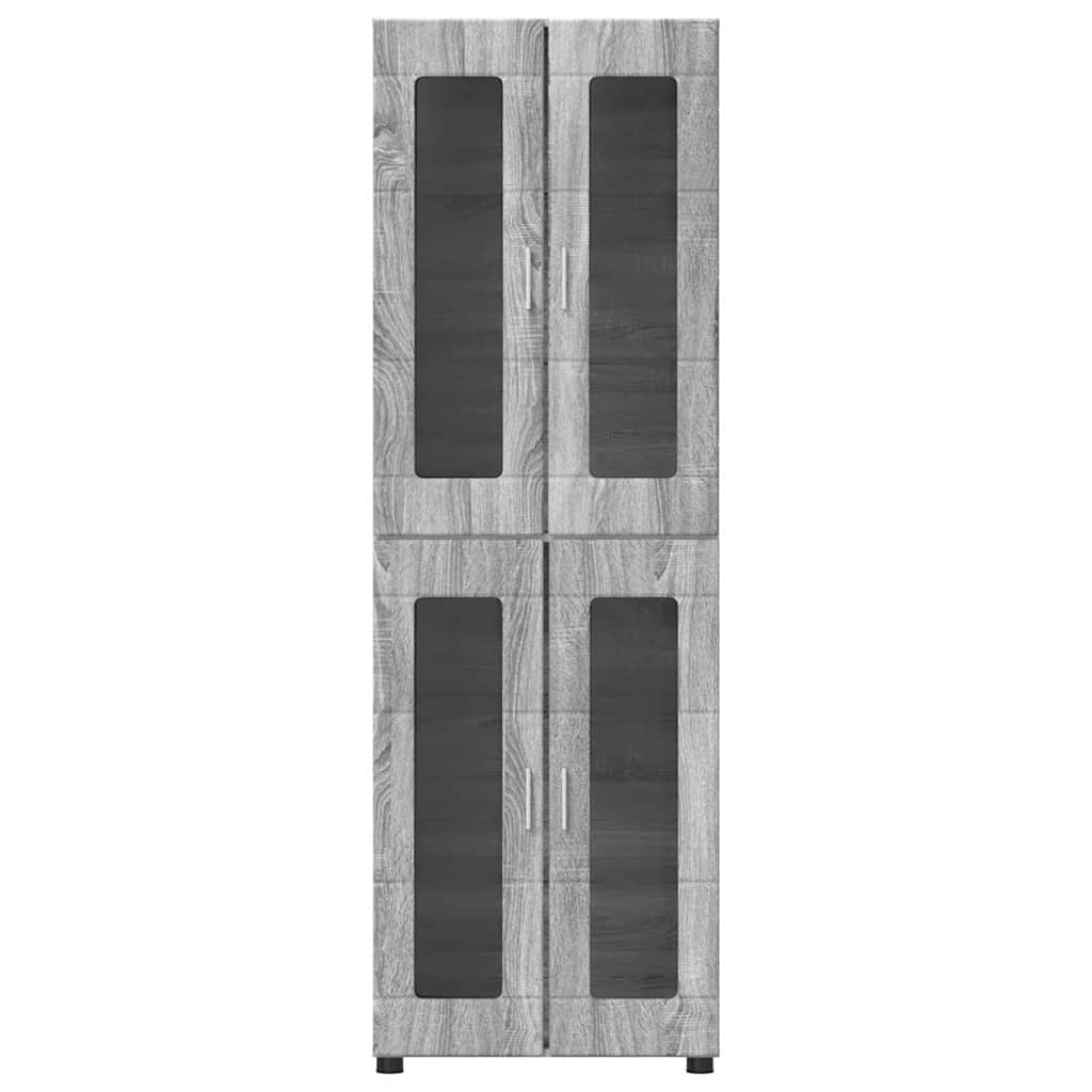 Highboard FLORIN Graues Sonoma 60 x 35 x 182 cm Holzwerkstoff