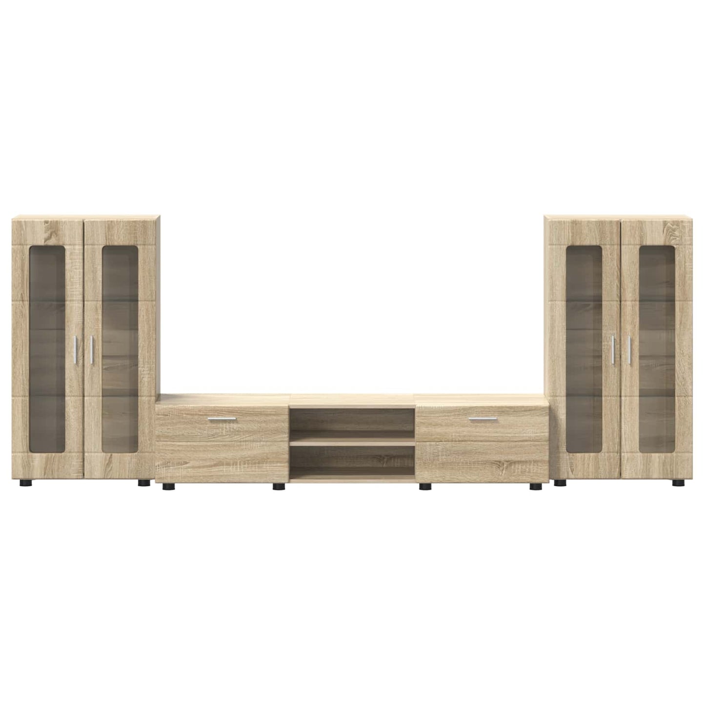 TV-Schrankset mit Regal FLORIN 3 pcs Sonoma-Eiche Holzwerkstoff
