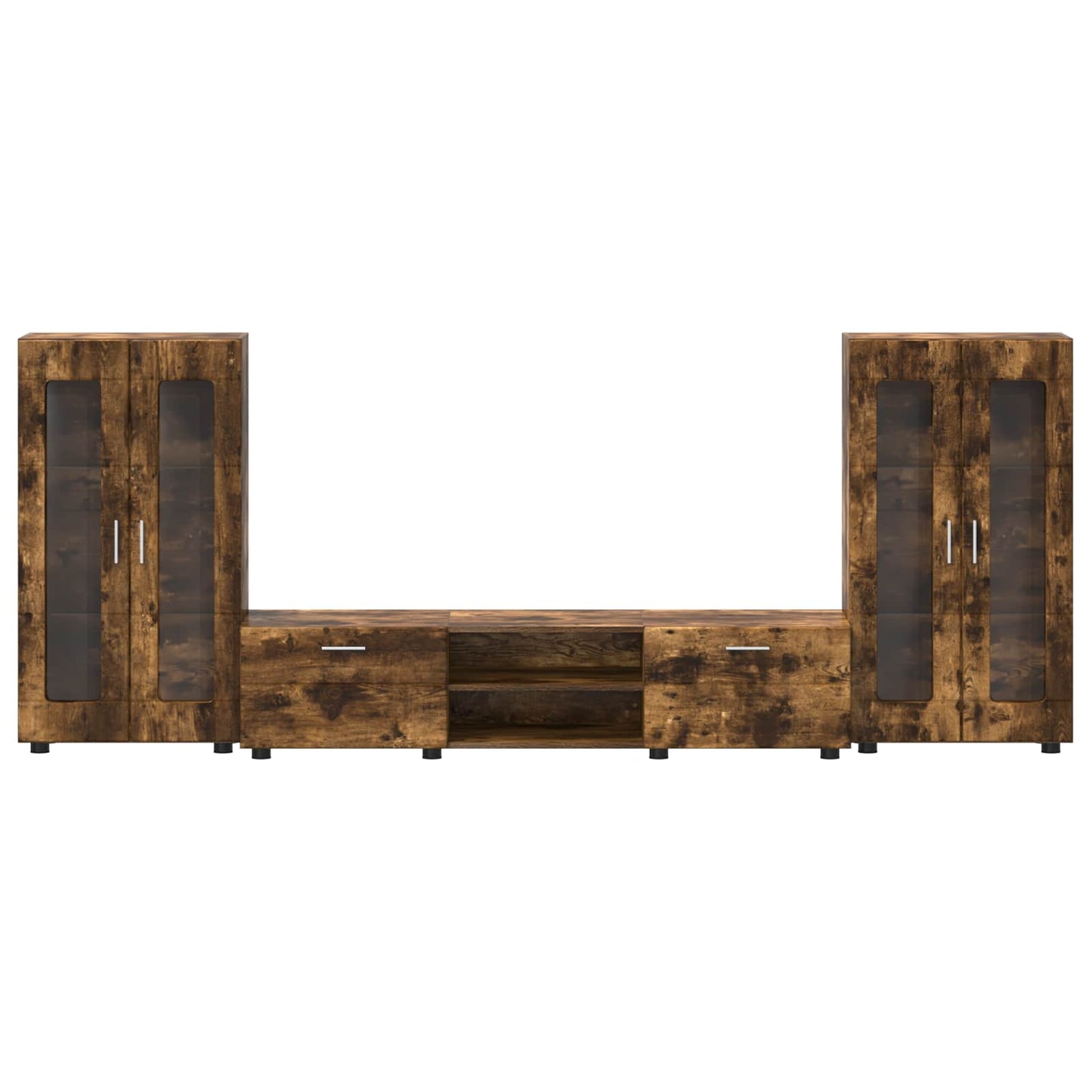 TV-Schrankset FLORIN 3 pcs Geräucherte Eiche Holzwerkstoff