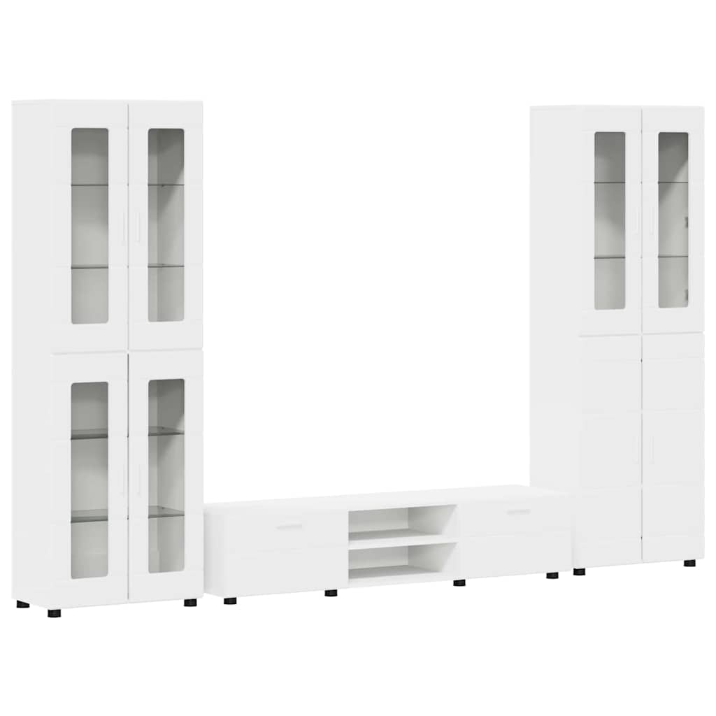 TV-Schrankset mit Schubladen FLORIN 3 pcs Weiß Holzwerkstoff