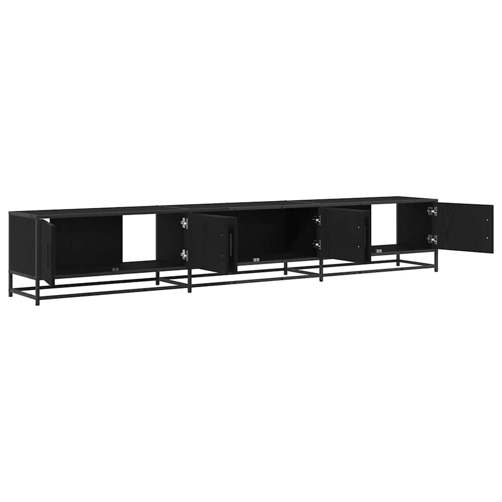 TV-Einheiten 2 pcs Schwarz Eichen-Optik 240 x 35 x 41 cm