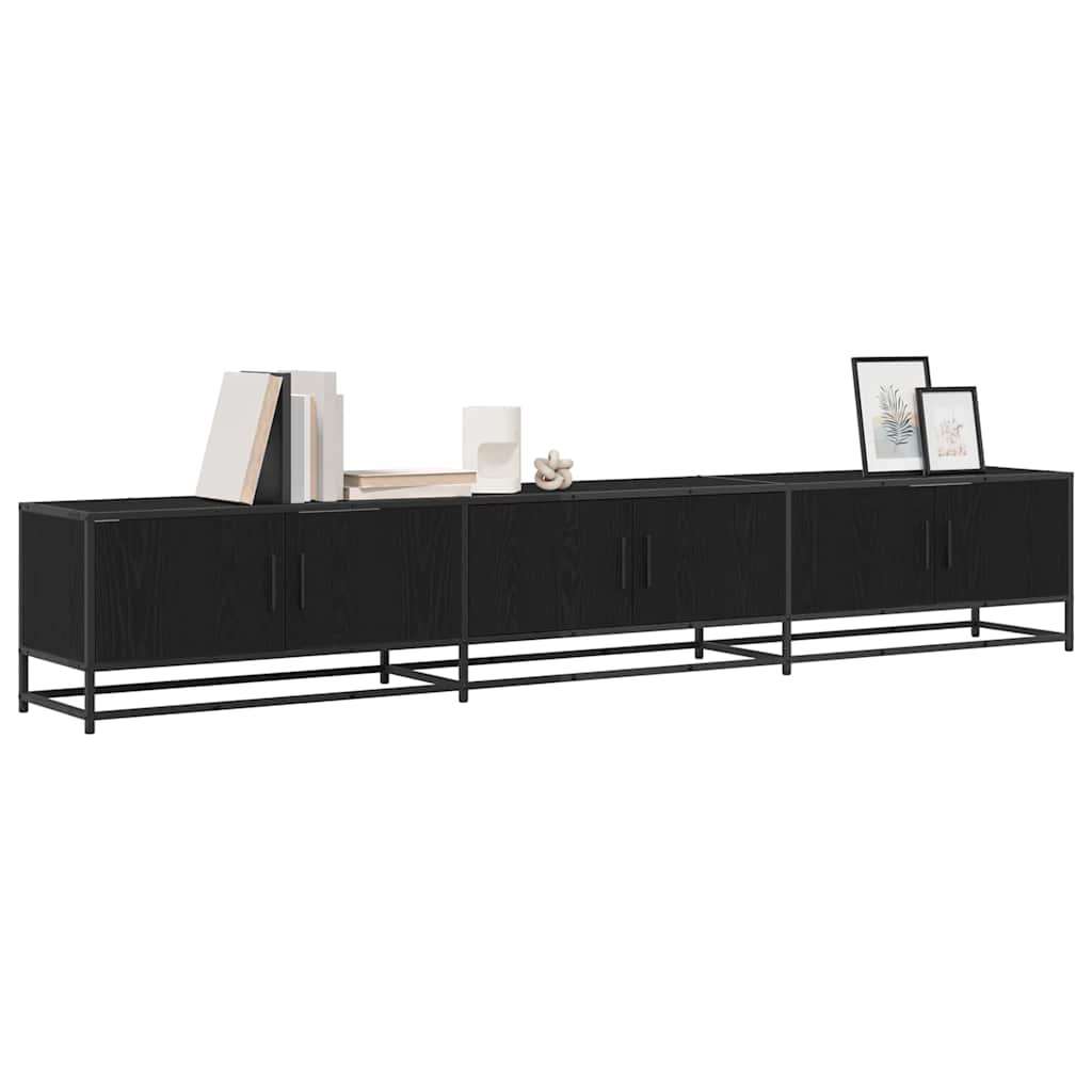 TV-Einheiten 2 pcs Schwarz Eichen-Optik 240 x 35 x 41 cm