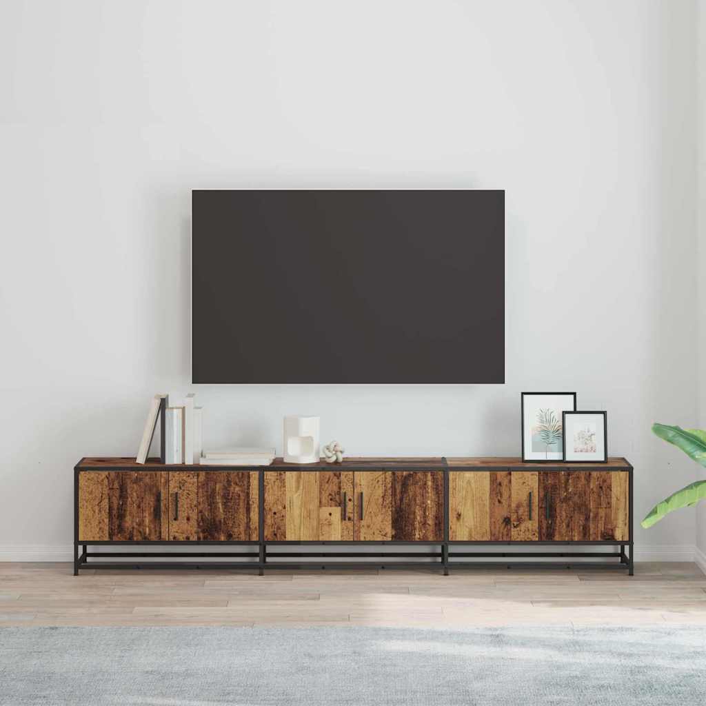TV-Einheiten 2 pcs Altholz 210 x 35 x 41 cm Holzwerkstoff