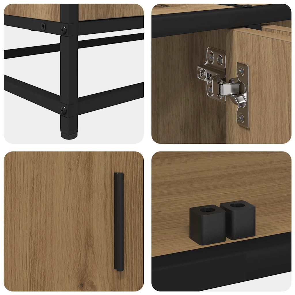 TV-Einheiten 2 pcs Artisan-Eiche 210 x 35 x 41 cm Holzwerkstoff