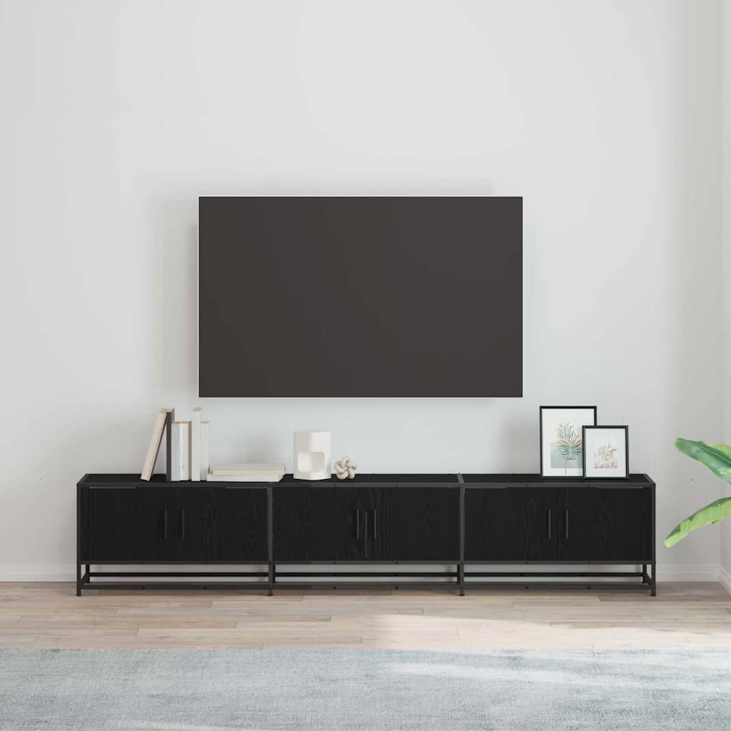 TV-Einheiten 2 pcs Schwarz Eichen-Optik 210 x 35 x 41 cm