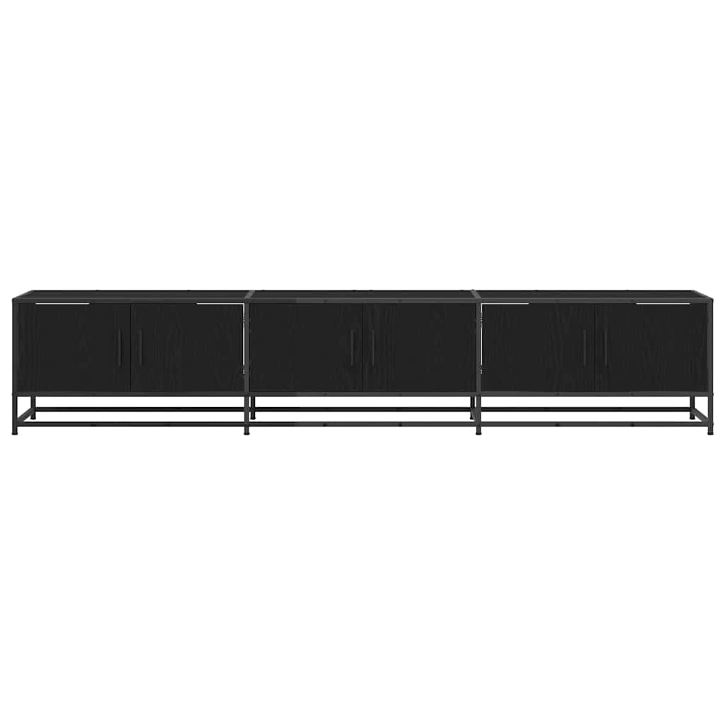 TV-Einheiten 2 pcs Schwarz Eichen-Optik 210 x 35 x 41 cm