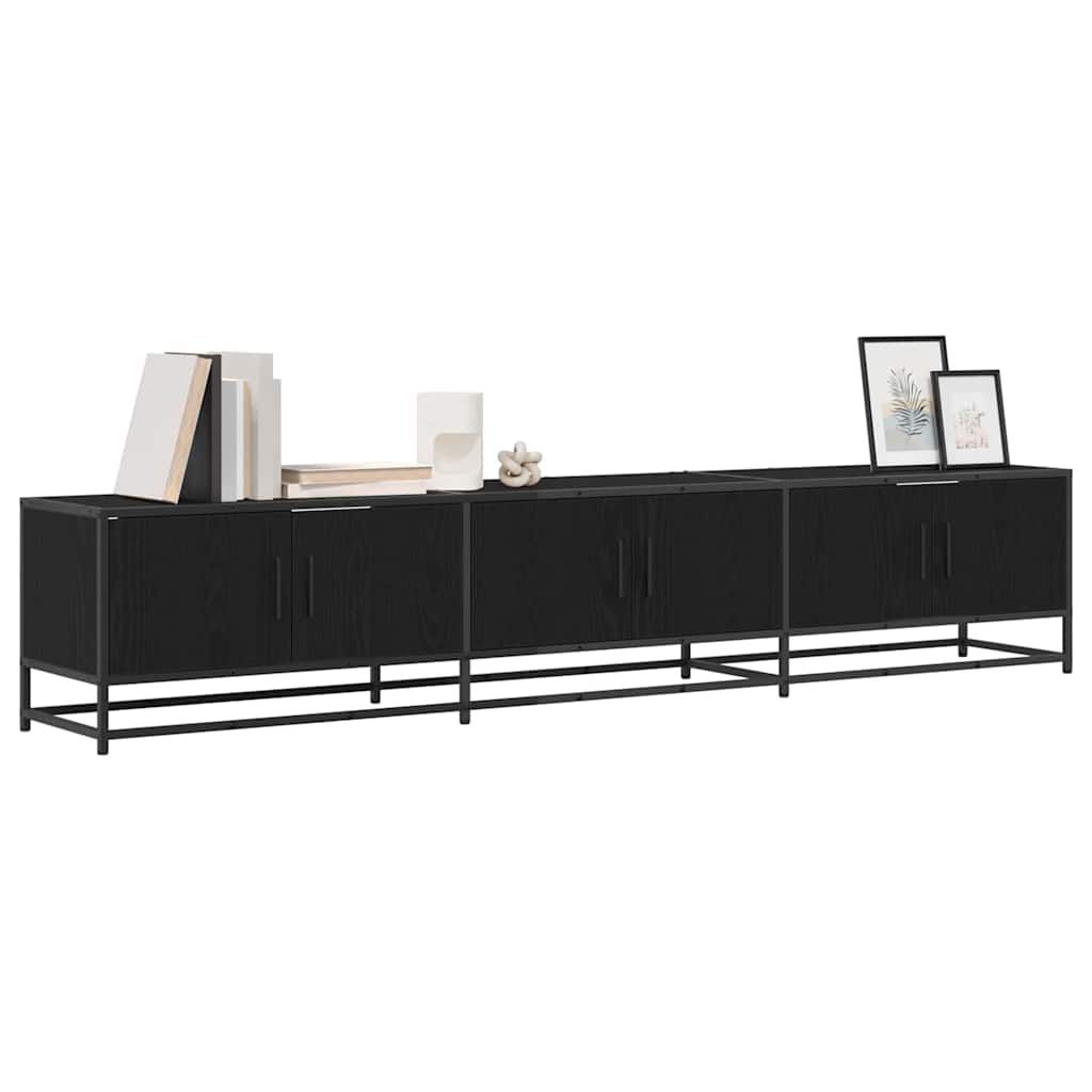 TV-Einheiten 2 pcs Schwarz Eichen-Optik 210 x 35 x 41 cm