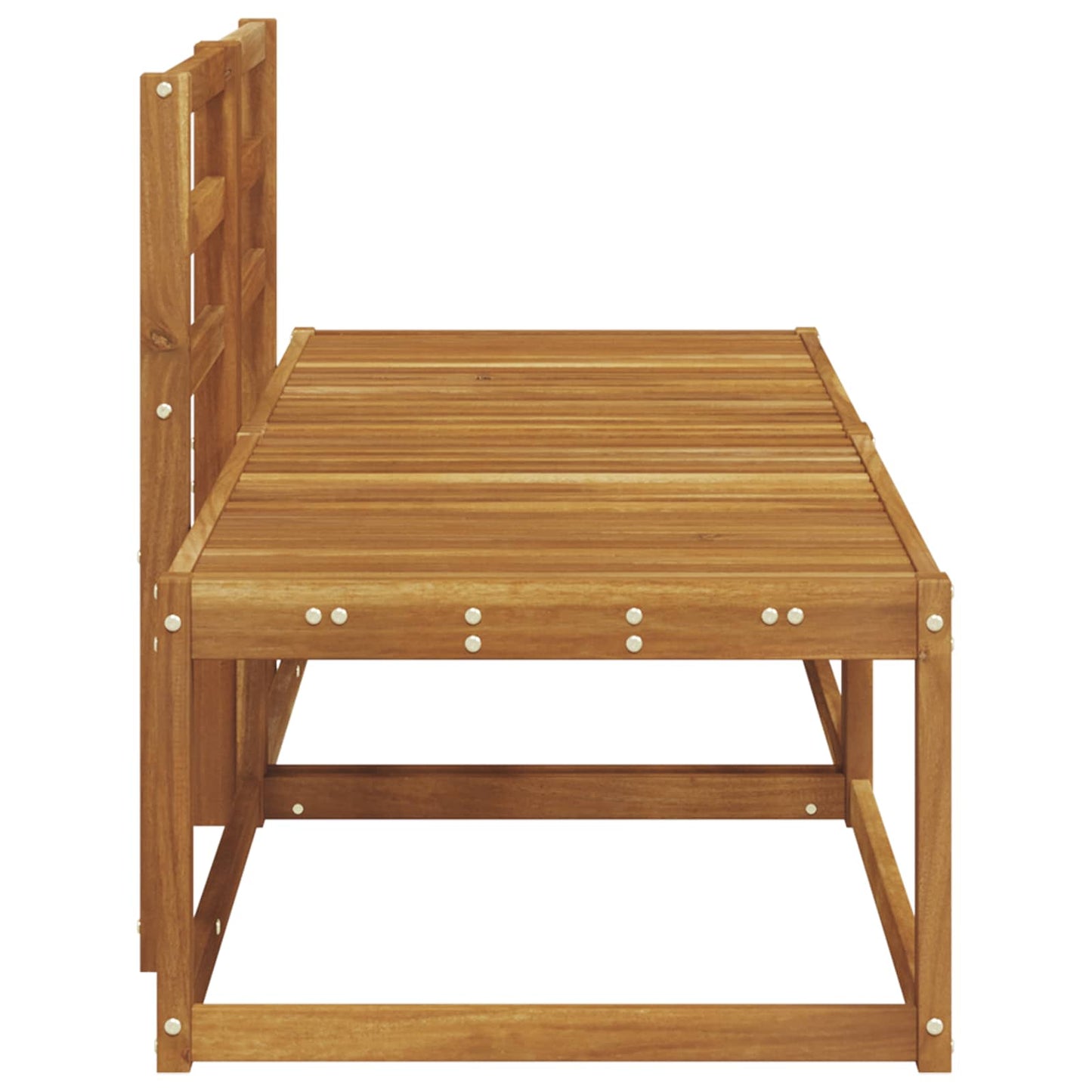 Outdoor End Sofa 2 Stück Natur 182,5 x 63 x 73 cm