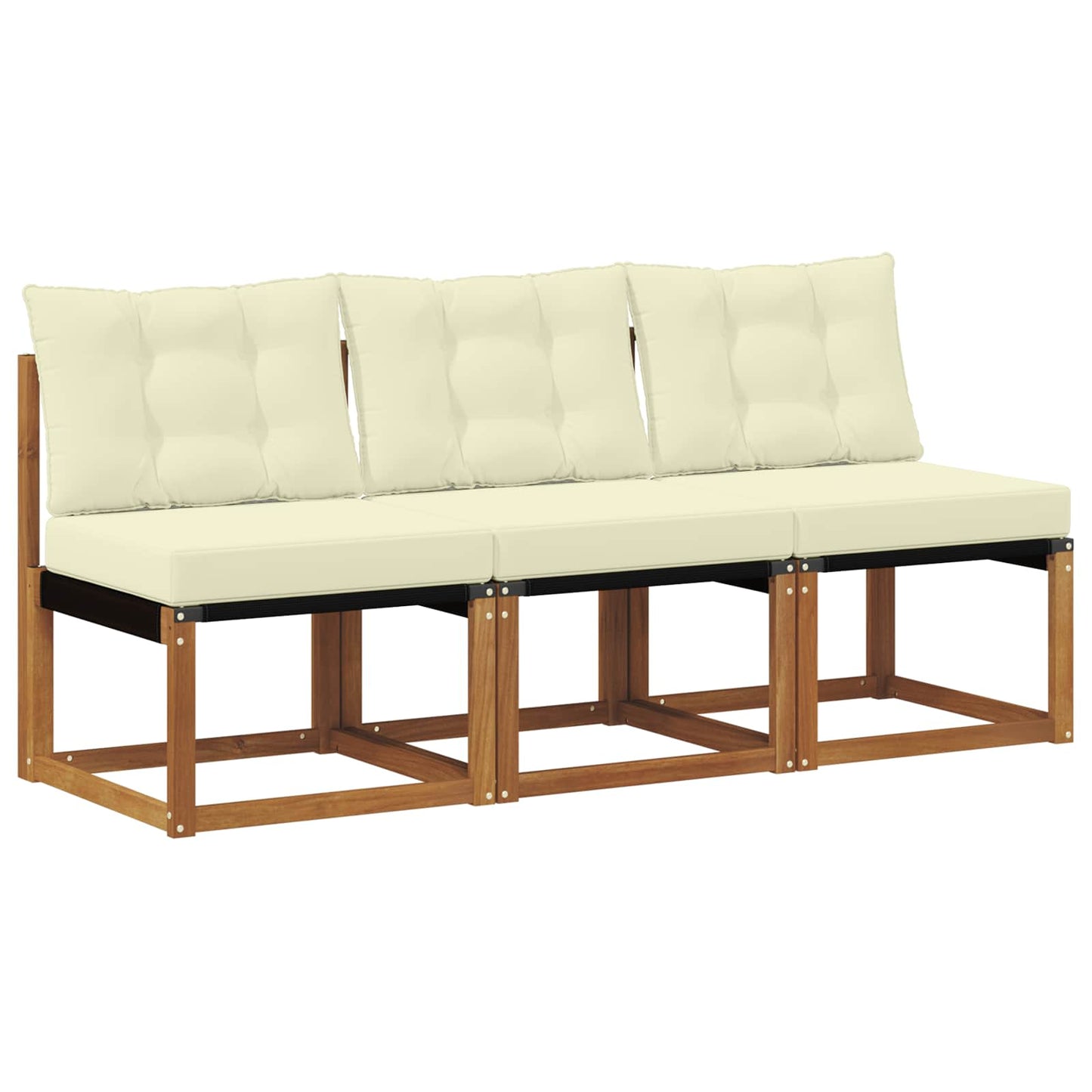 3 Stück Outdoor Mittelsofa