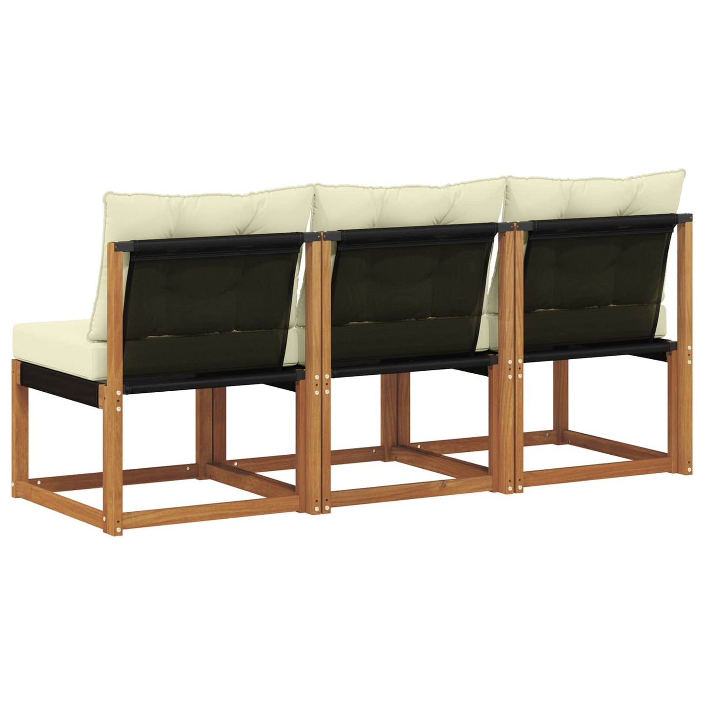 3 Stück Outdoor Mittelsofa