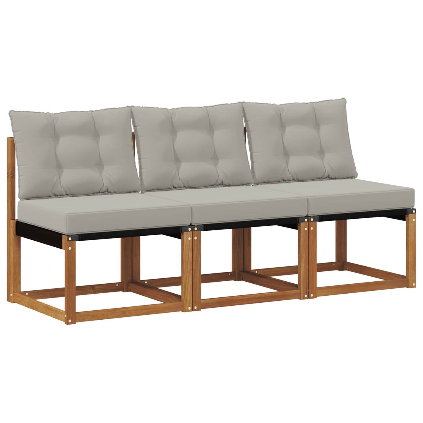 3 Stück Outdoor Mittelsofa