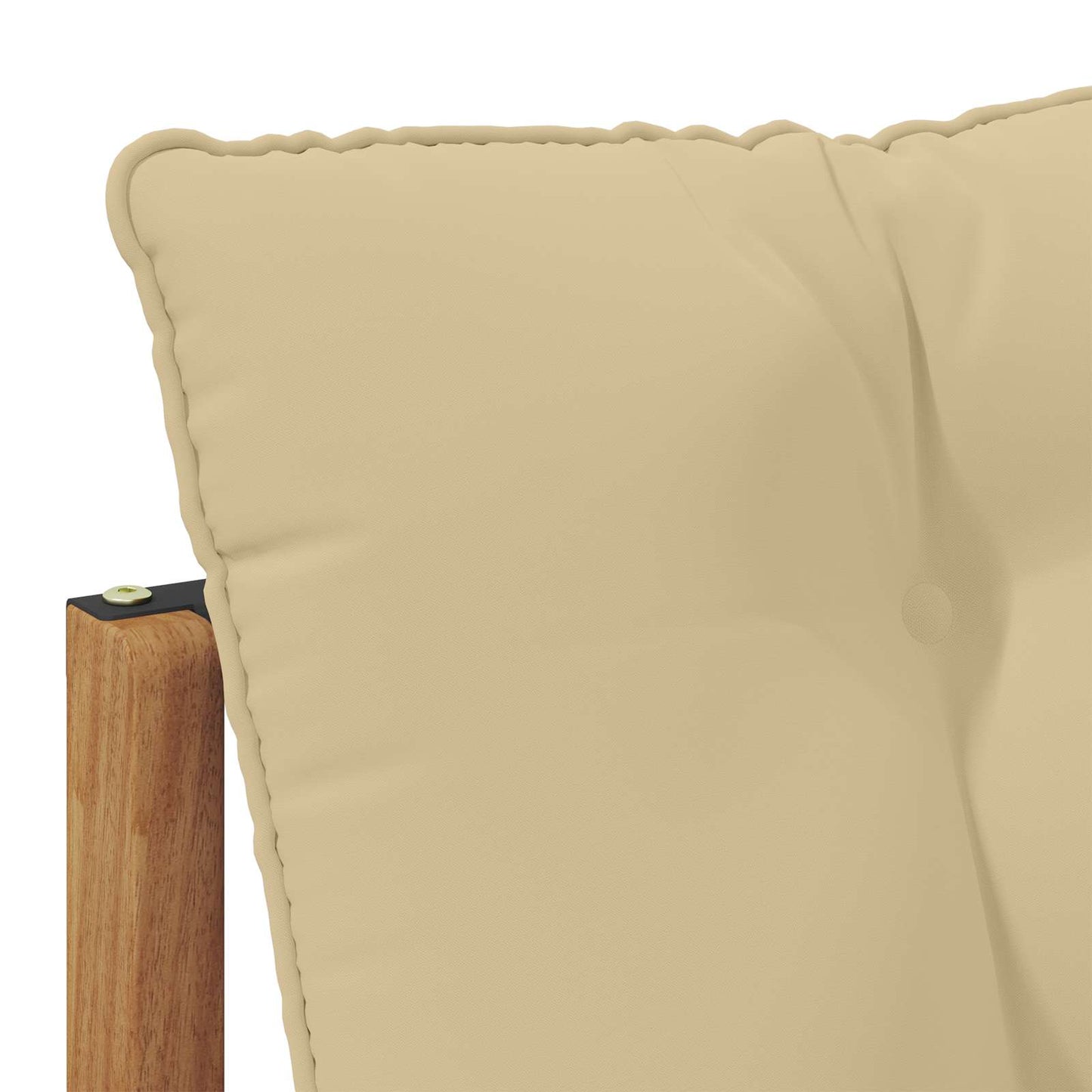 Outdoor Mittel- und Ecksofa mit Kissen 3 Stück Natur