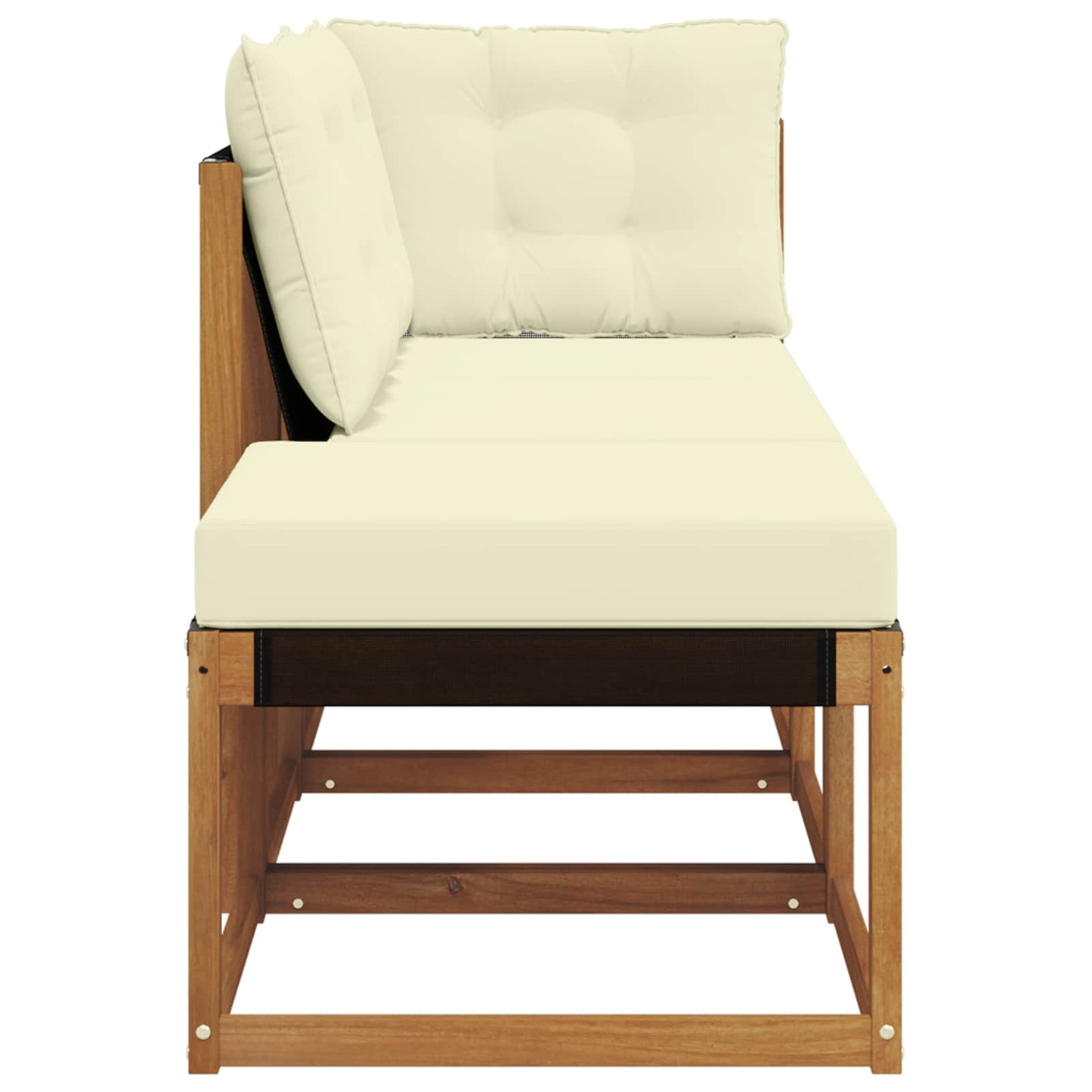 Outdoor-Schnittsofa-Einheiten 3 Stück Natur und Creme