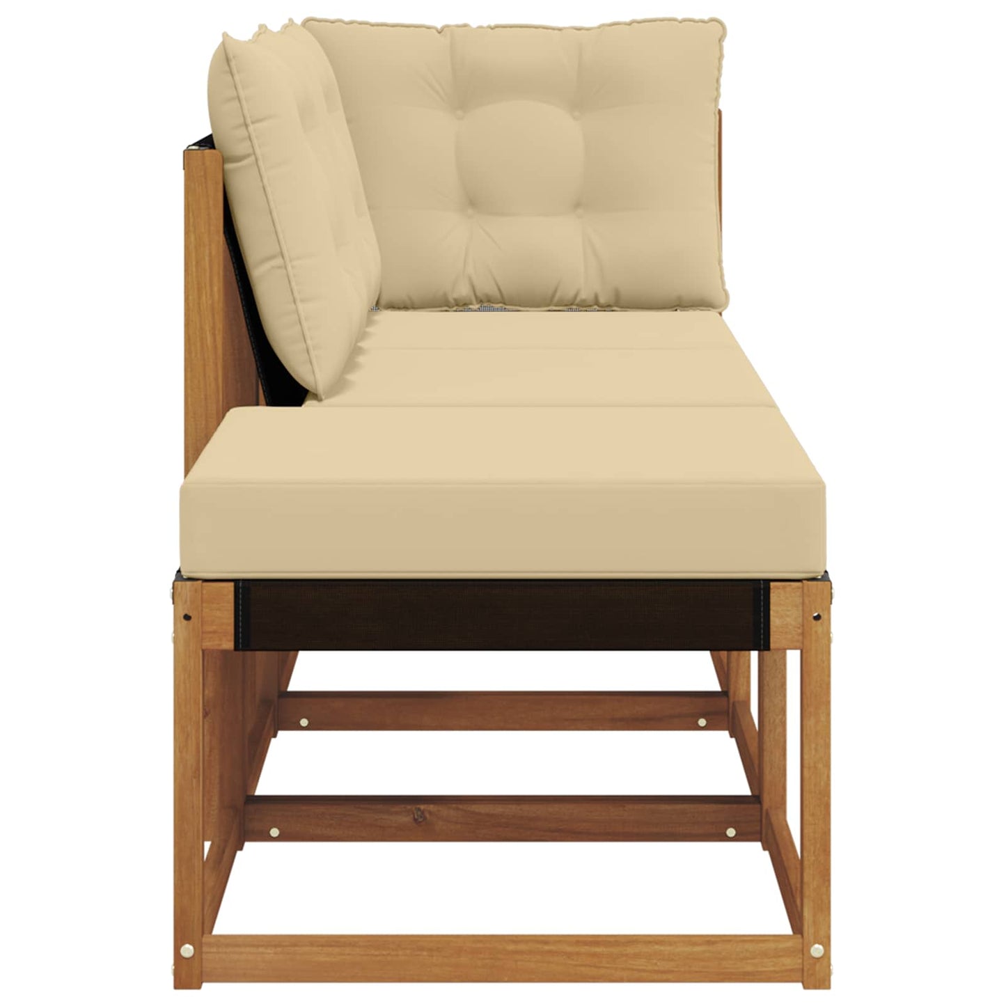 Outdoor-Schnittsofa-Einheiten 3 Stück Natur und Beige