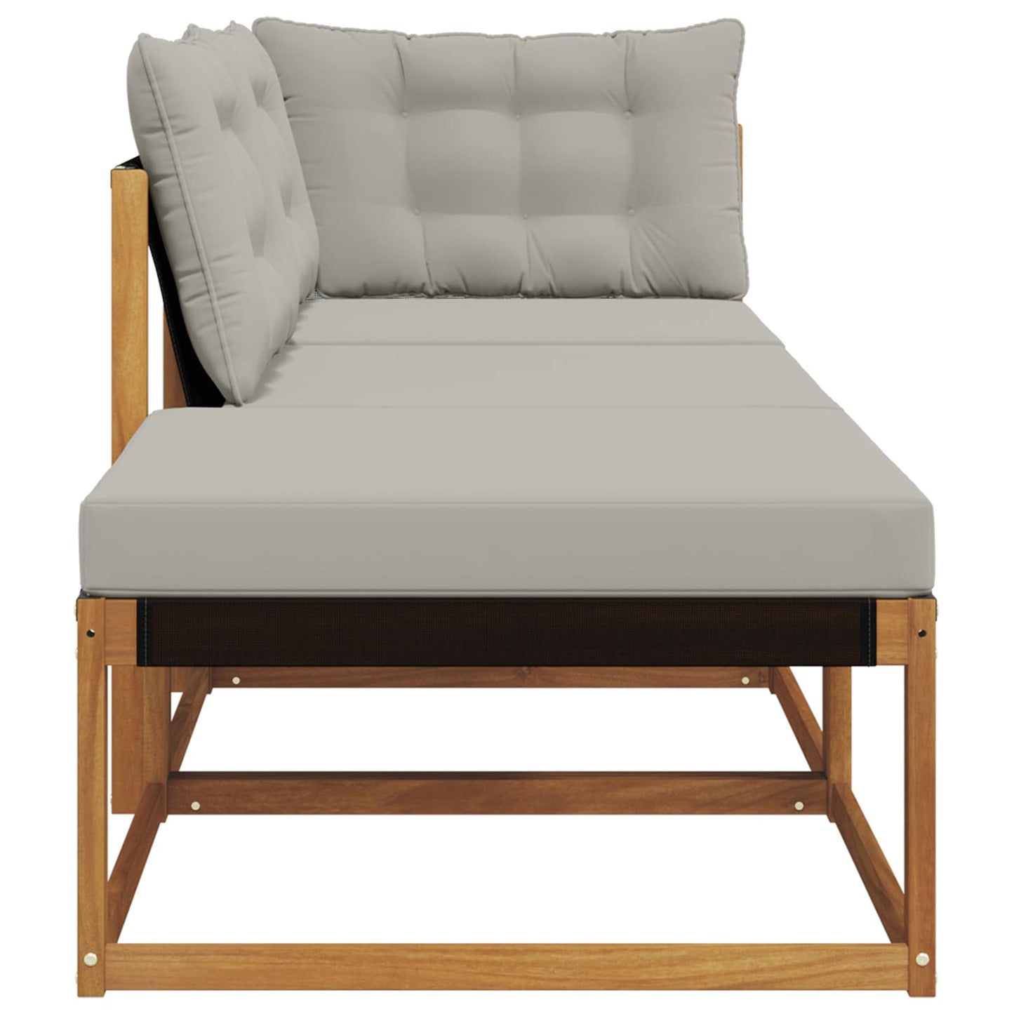 Sectional Sofa Einheiten 3 Stück Natürlich und Hellgrau