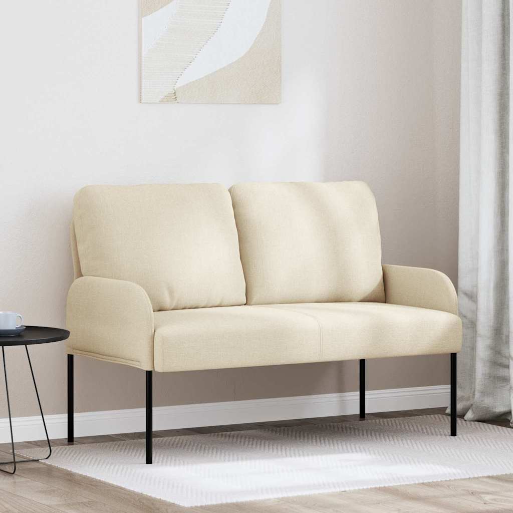 Sofas mit Kissen 110cm Creme Sperrholz
