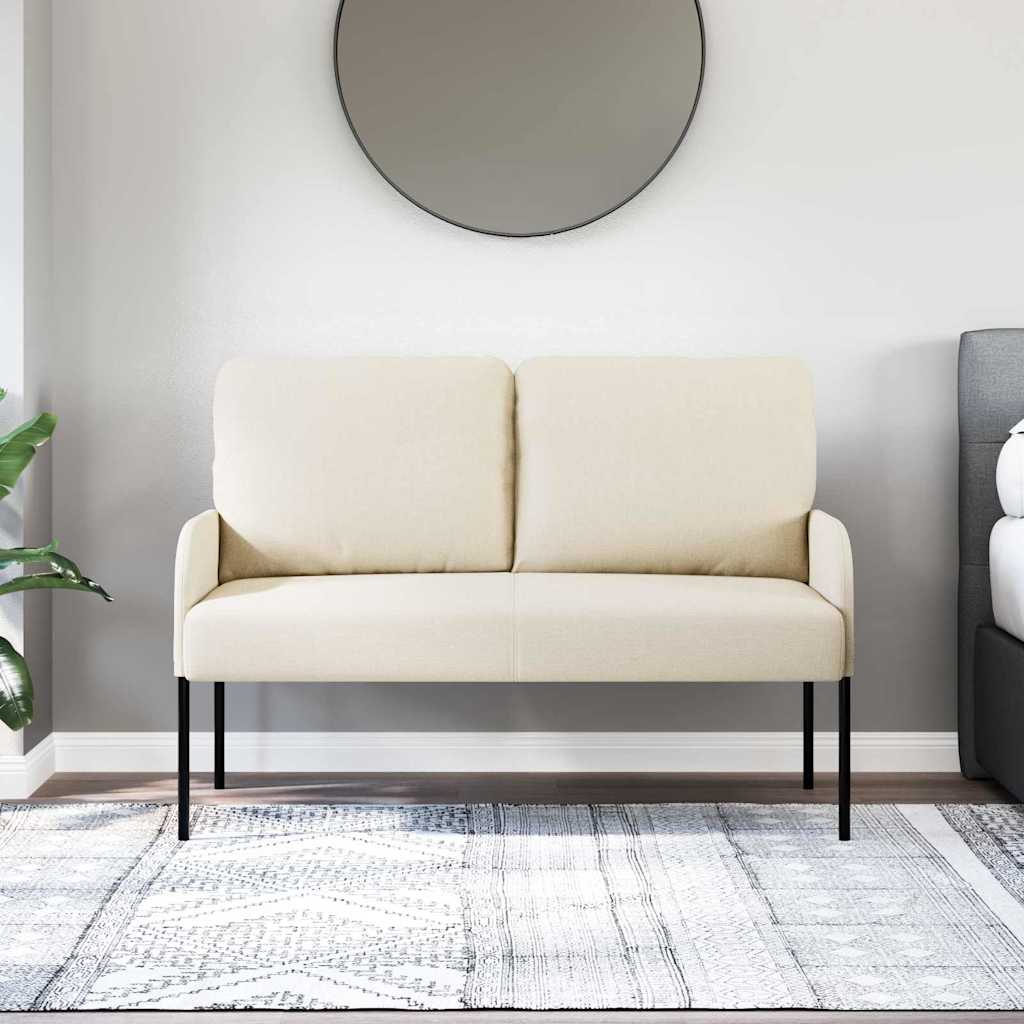 Sofas mit Kissen 110cm Creme Sperrholz