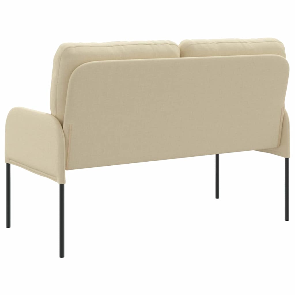 Sofas mit Kissen 110cm Creme Sperrholz